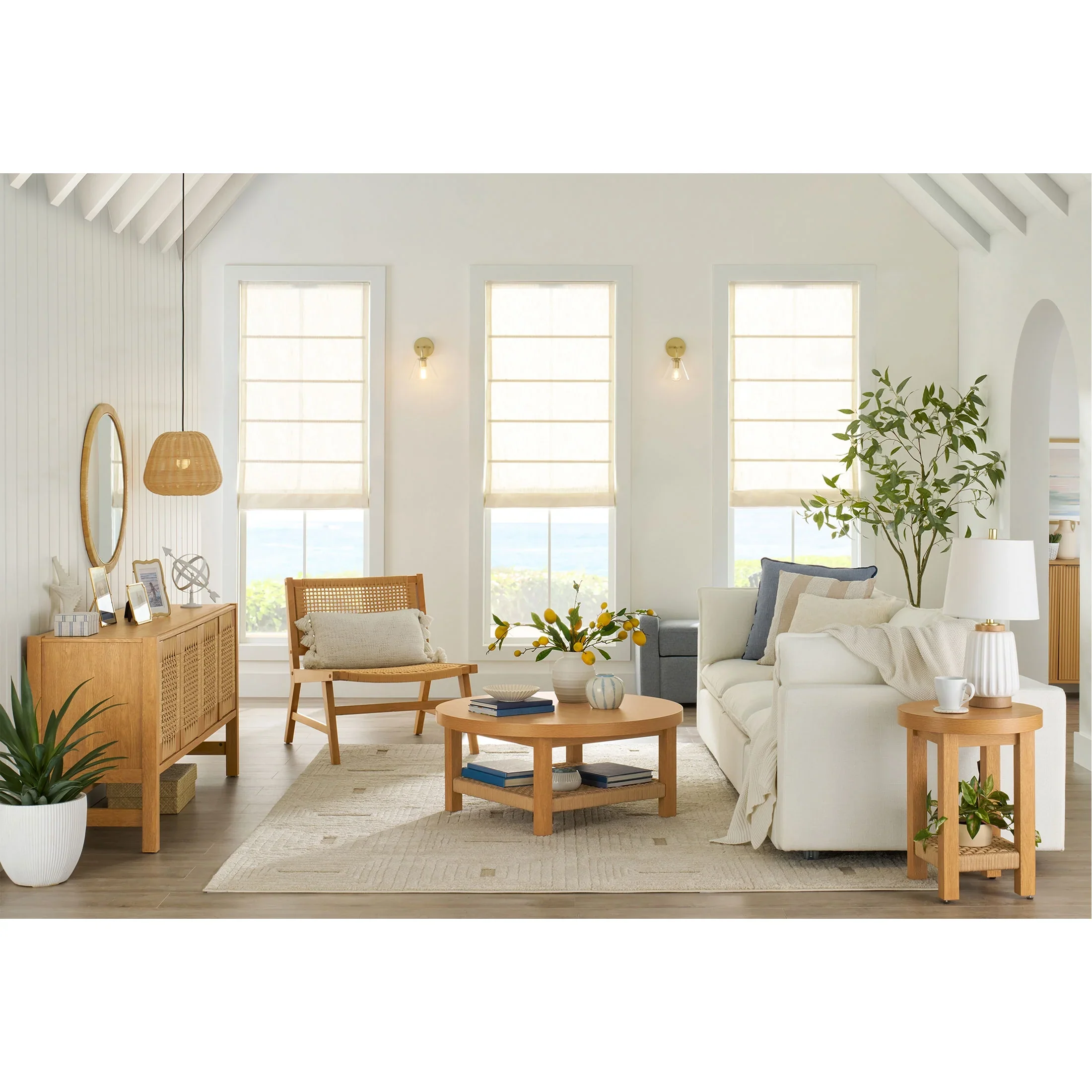 Better Homes & Gardens Weston 107.5 Cloud Modular Sectional Sofa, Heathered Blue