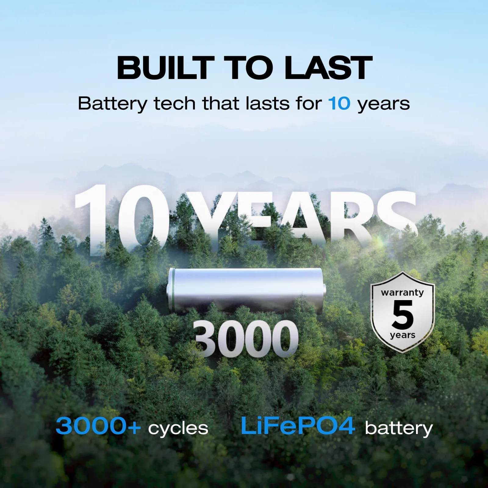 EF Portable Power Station RIVER 2 240,243wh LiFePO4 Battery/1 Hour Fast Charging, 600W Output Solar Generator (Solar Panel Optional) for Outdoor Camping,Home Use,RV,Walmart Exclusive - Image 7