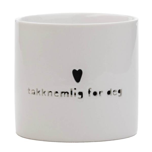 Telysholder medium takknemlig for deg