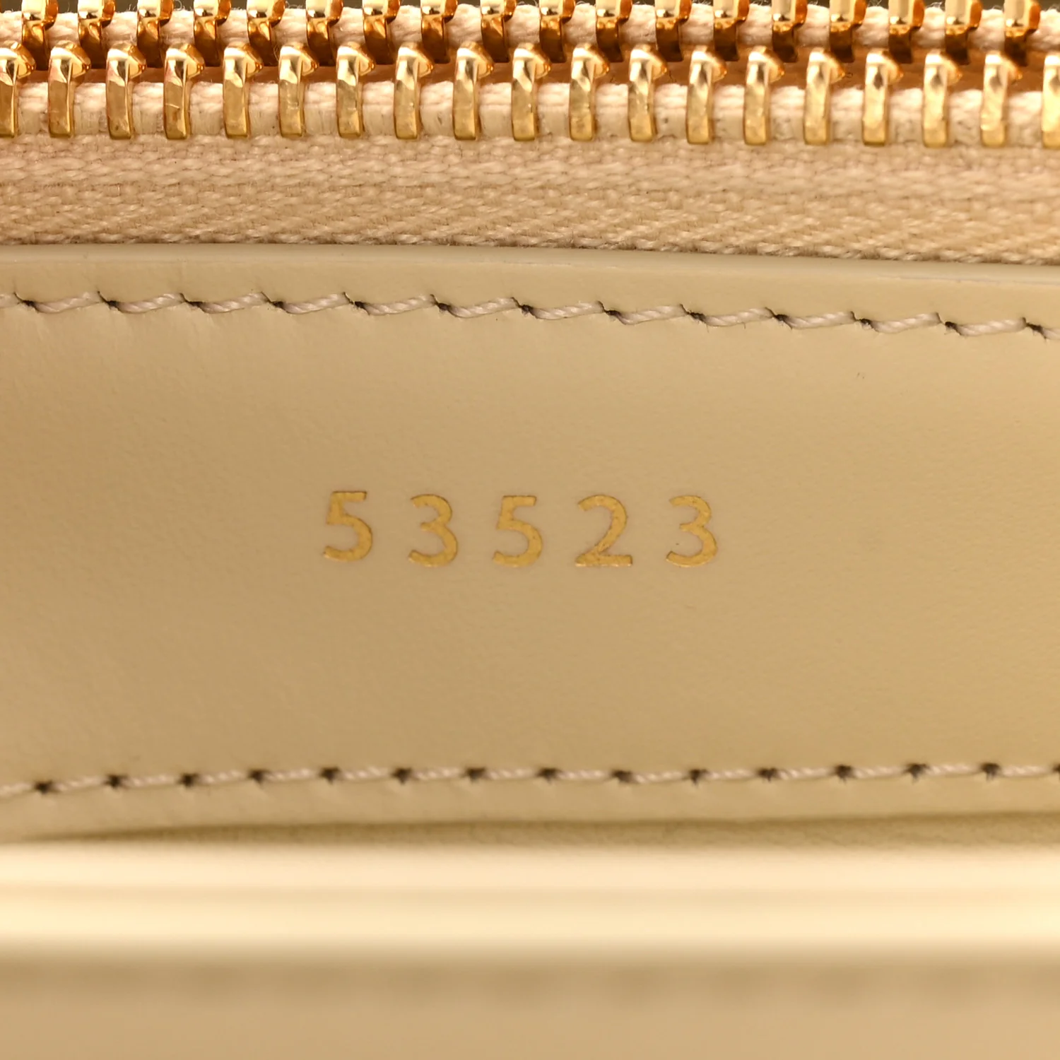 Satinated Calfskin Small 16 Top Handle Bag Beige