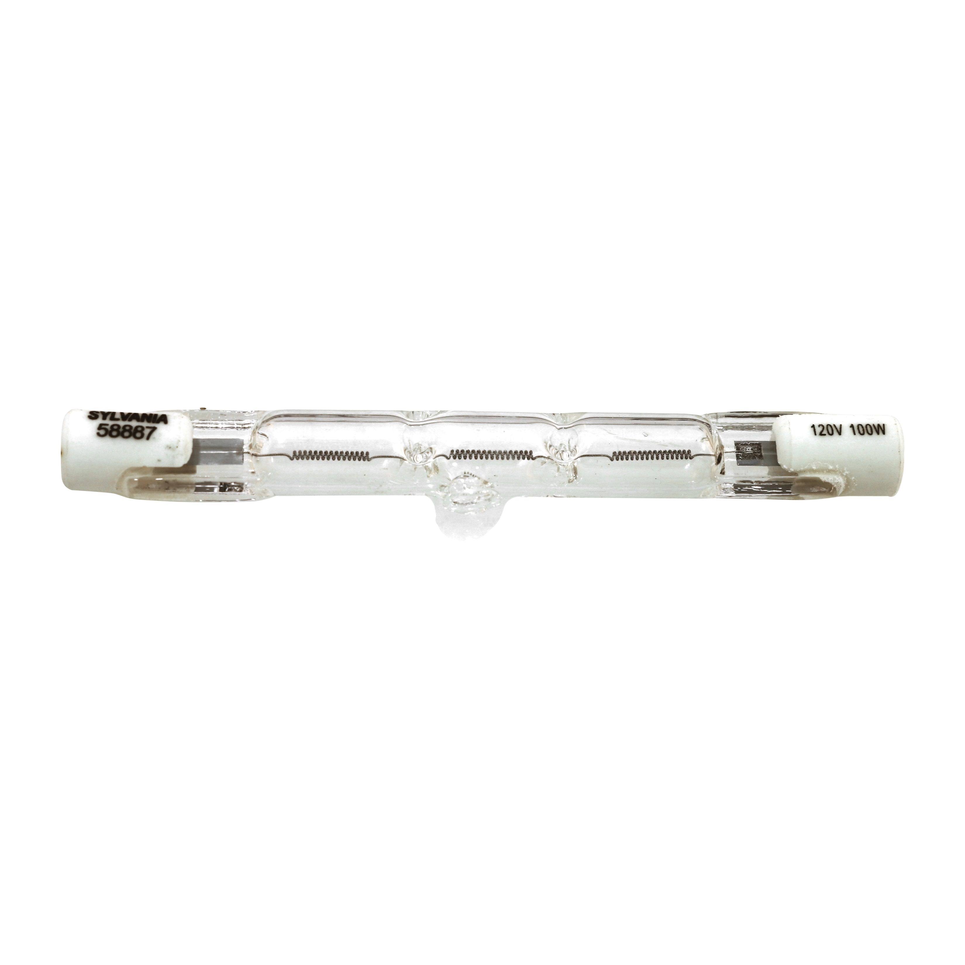 Sylvania 100W 120V R7S T3 Tungsten Halogen Double-Ended Light Bulb