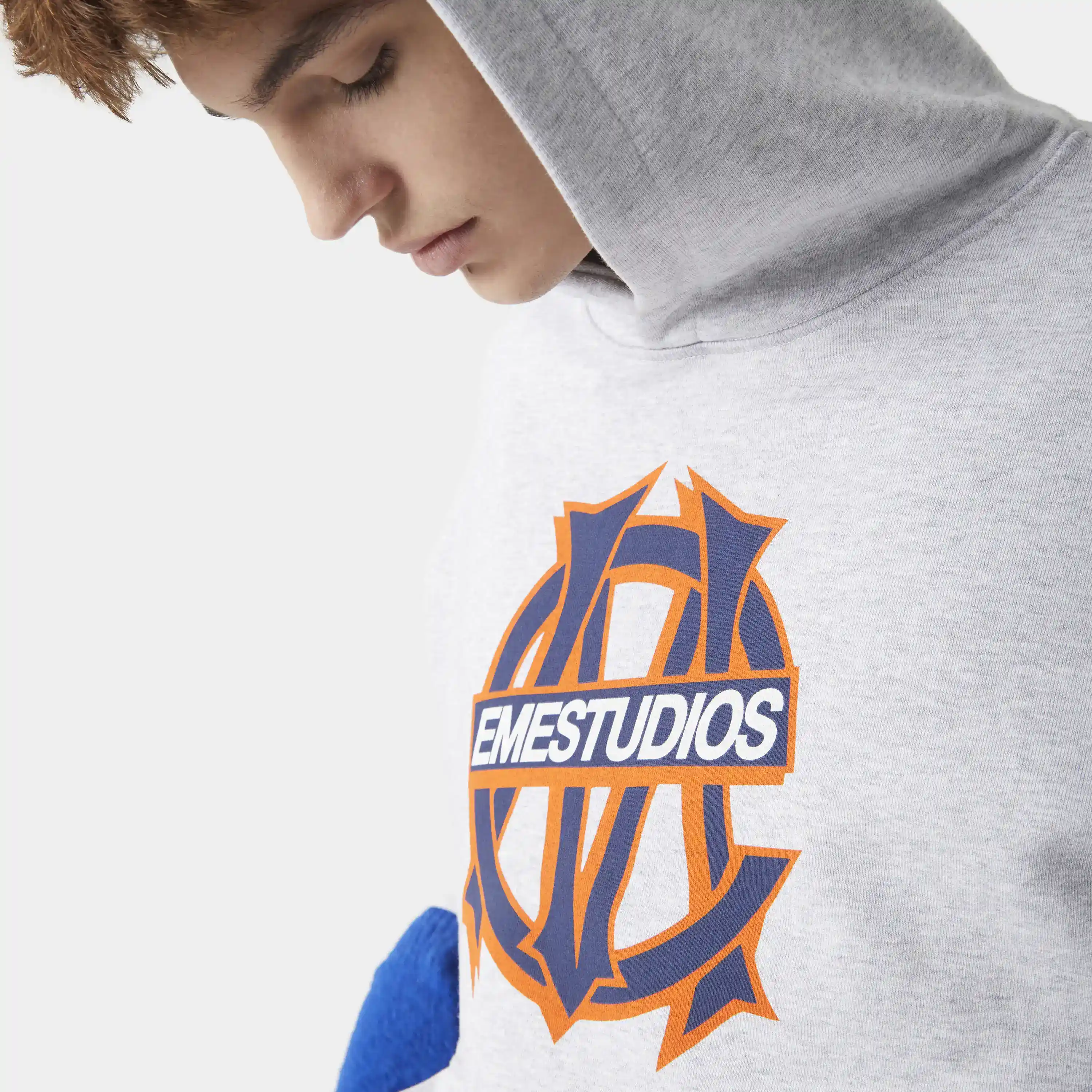 Le Panier Heather Grey Oversized Hoodie