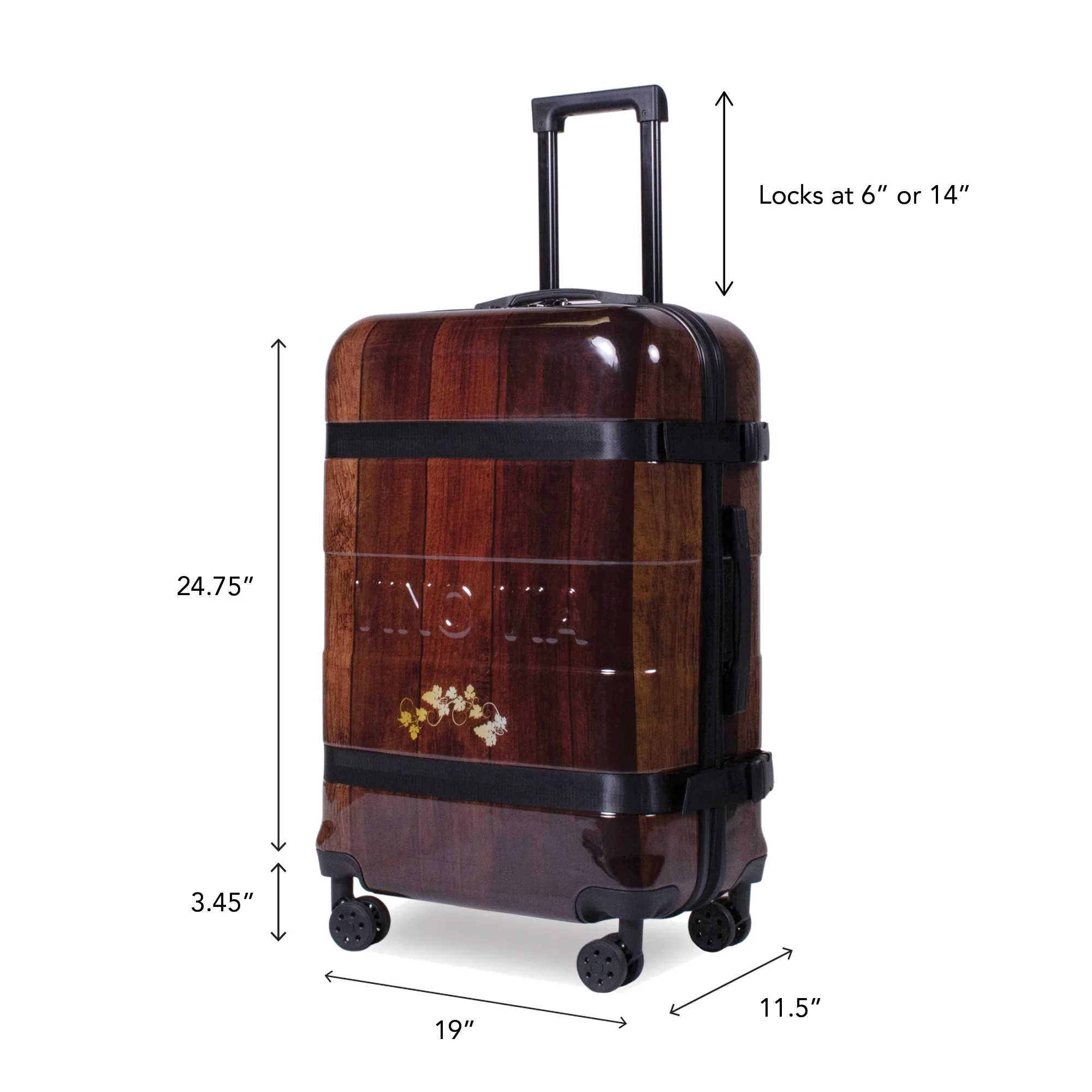 The Ten (10-Bottle) Wine Luggage, TSA Approved Anti-Theft Zipper, Lightweight Hard Shell Spinner Suitcase(10) - Image 8