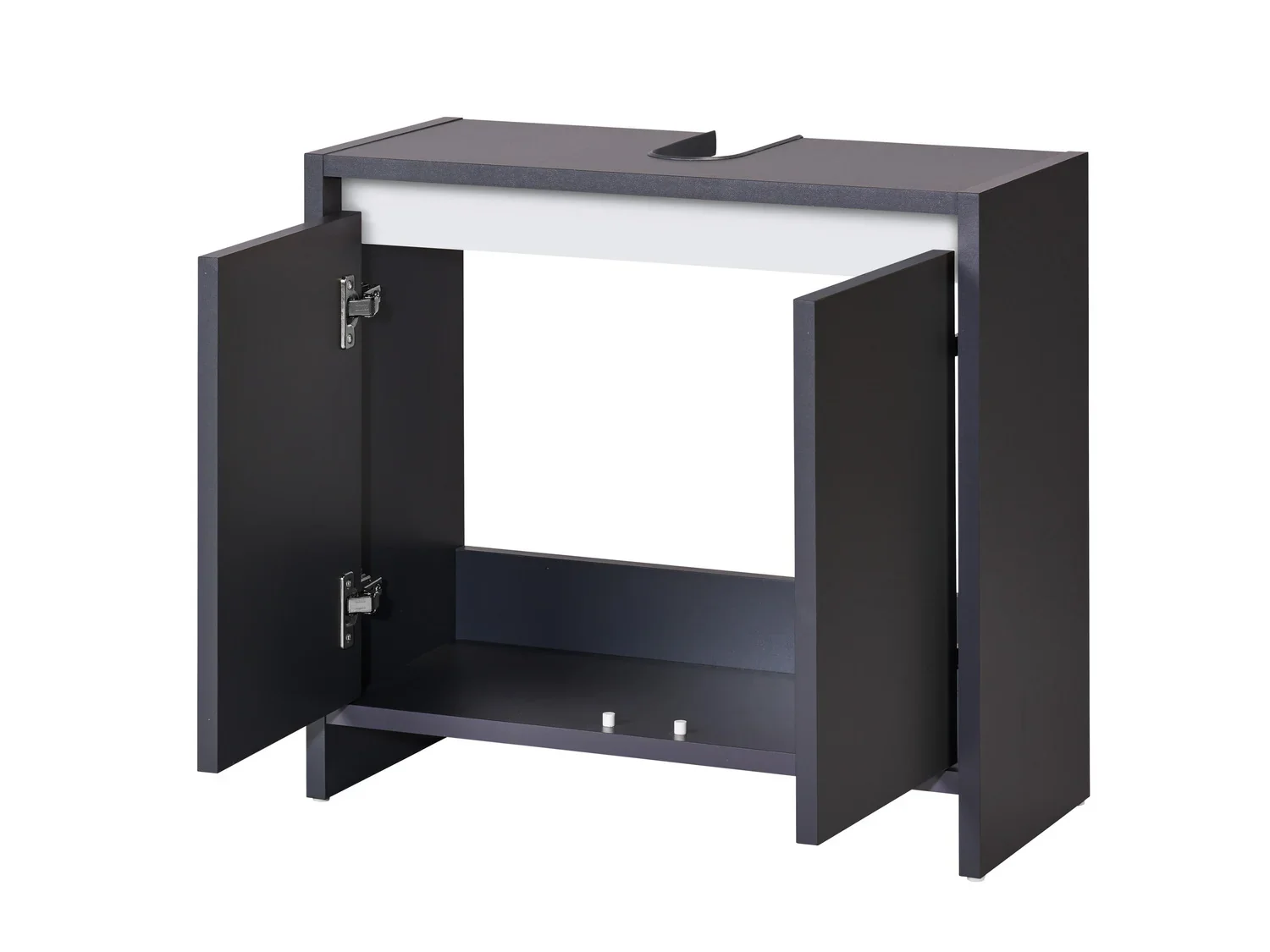 LIVARNO home Meuble sous-vasque Oslo, 60 x 55 x 28 cm, anthracite