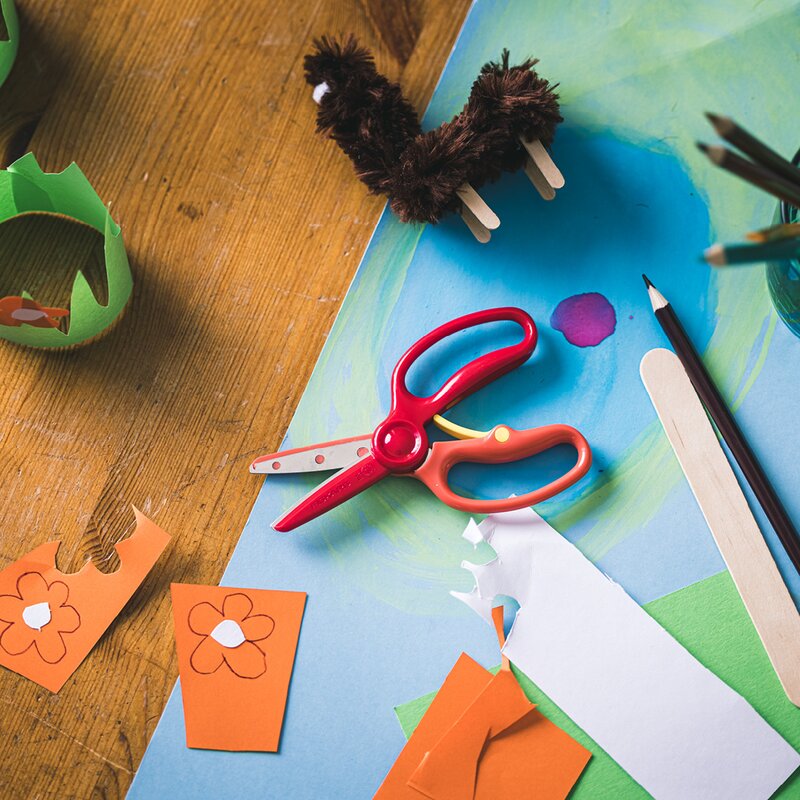 Fiskars Kids saks 3+ år rød