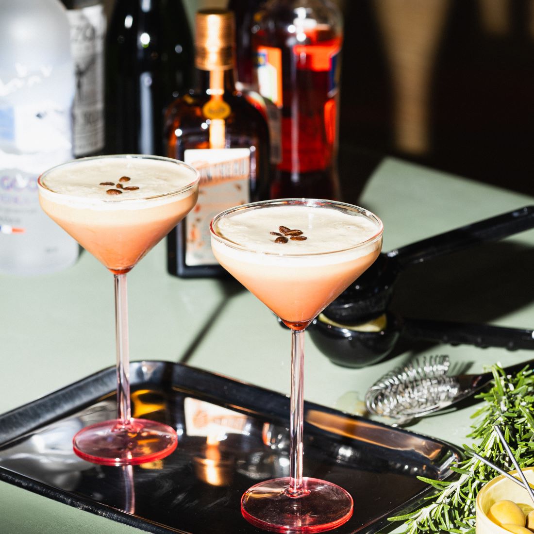 Cocktailglas Claude   Set van 2   roze