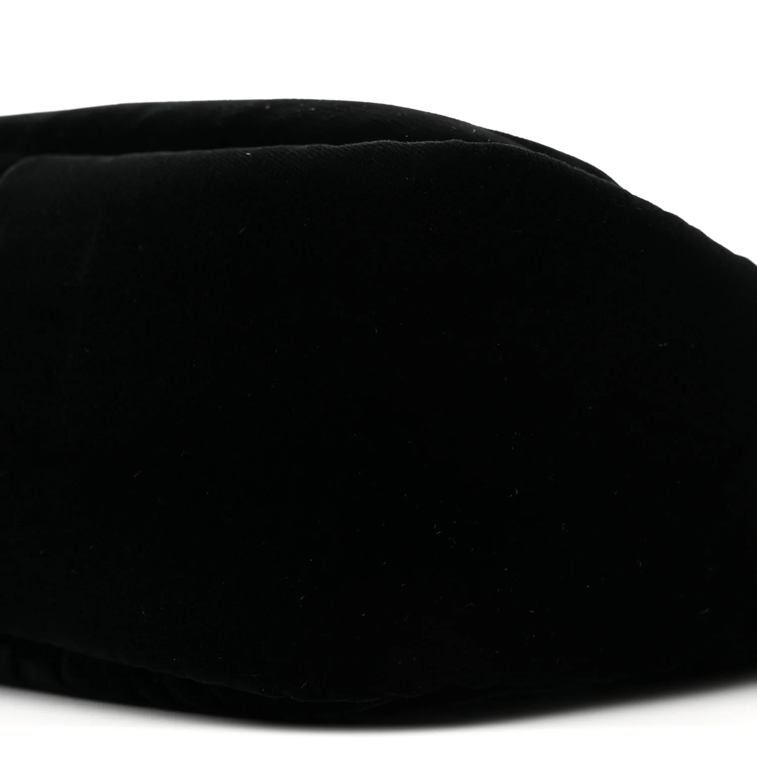 Padded Velvet Mini Bag Black