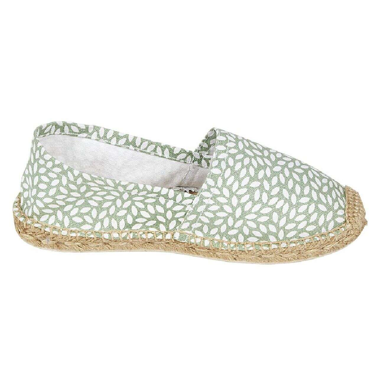 Espadrilles Femme imprimé vert et blanc T36/40