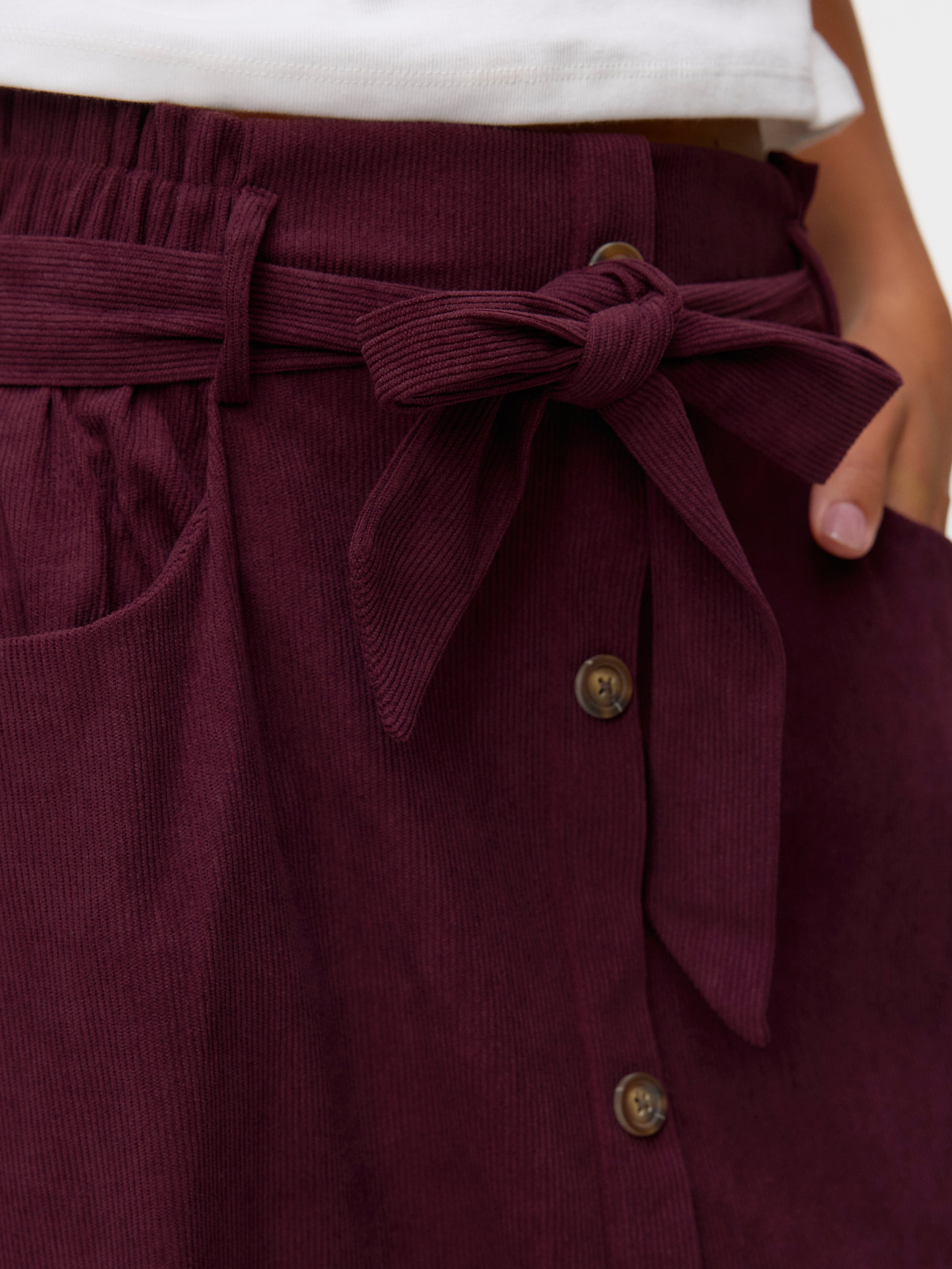 VERO MODA® VMVILJA Corduroy High waist Midi skirt