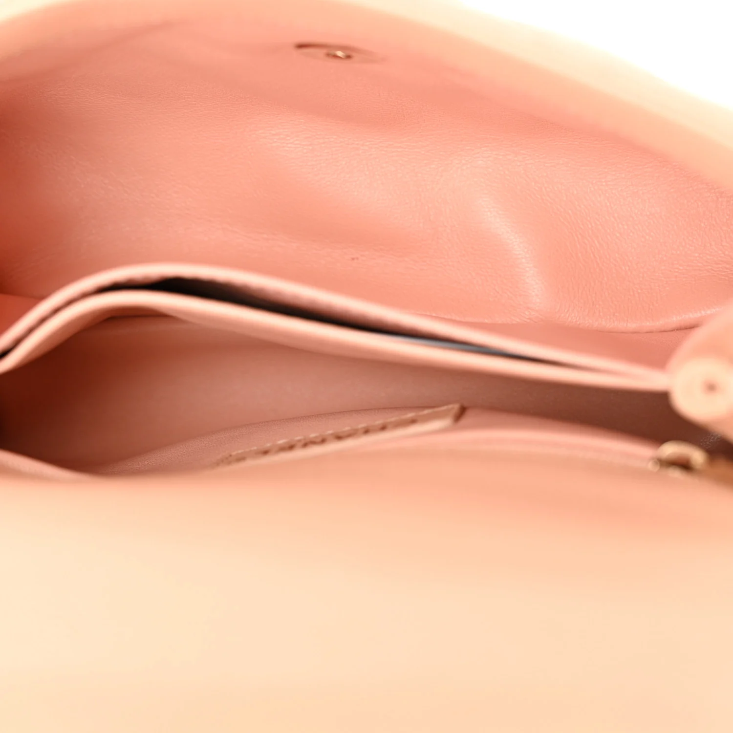 Caviar Quilted Mini Coco Handle Flap Light Pink