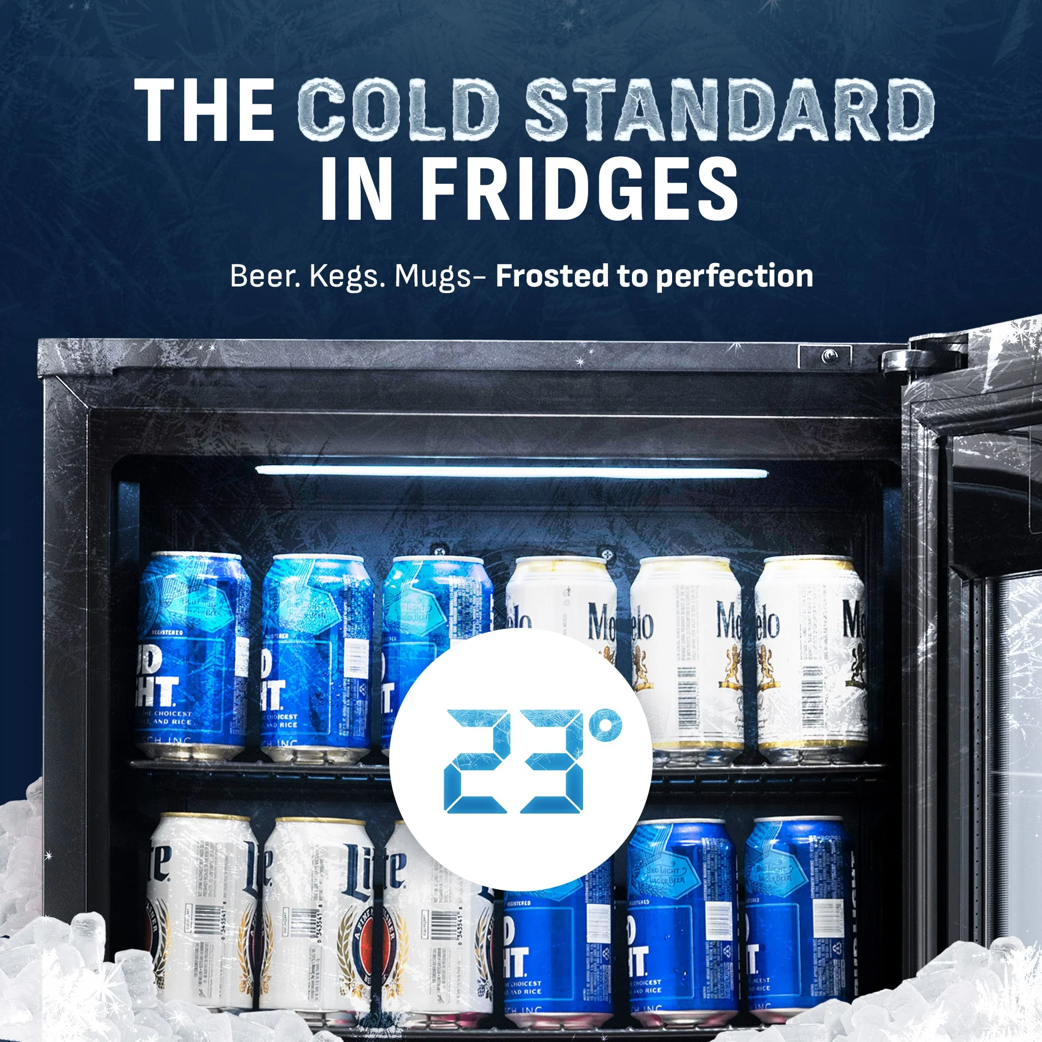 Newair 125-Can Freestanding Beer Froster in Black - 22.1