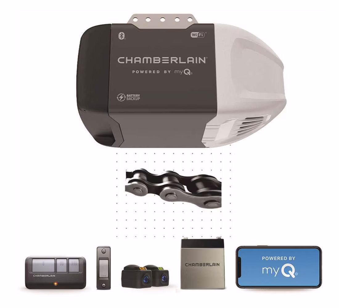 Garage Door Opener, 0.5 HP with Smartphone Control Bluetooth Technology(1)