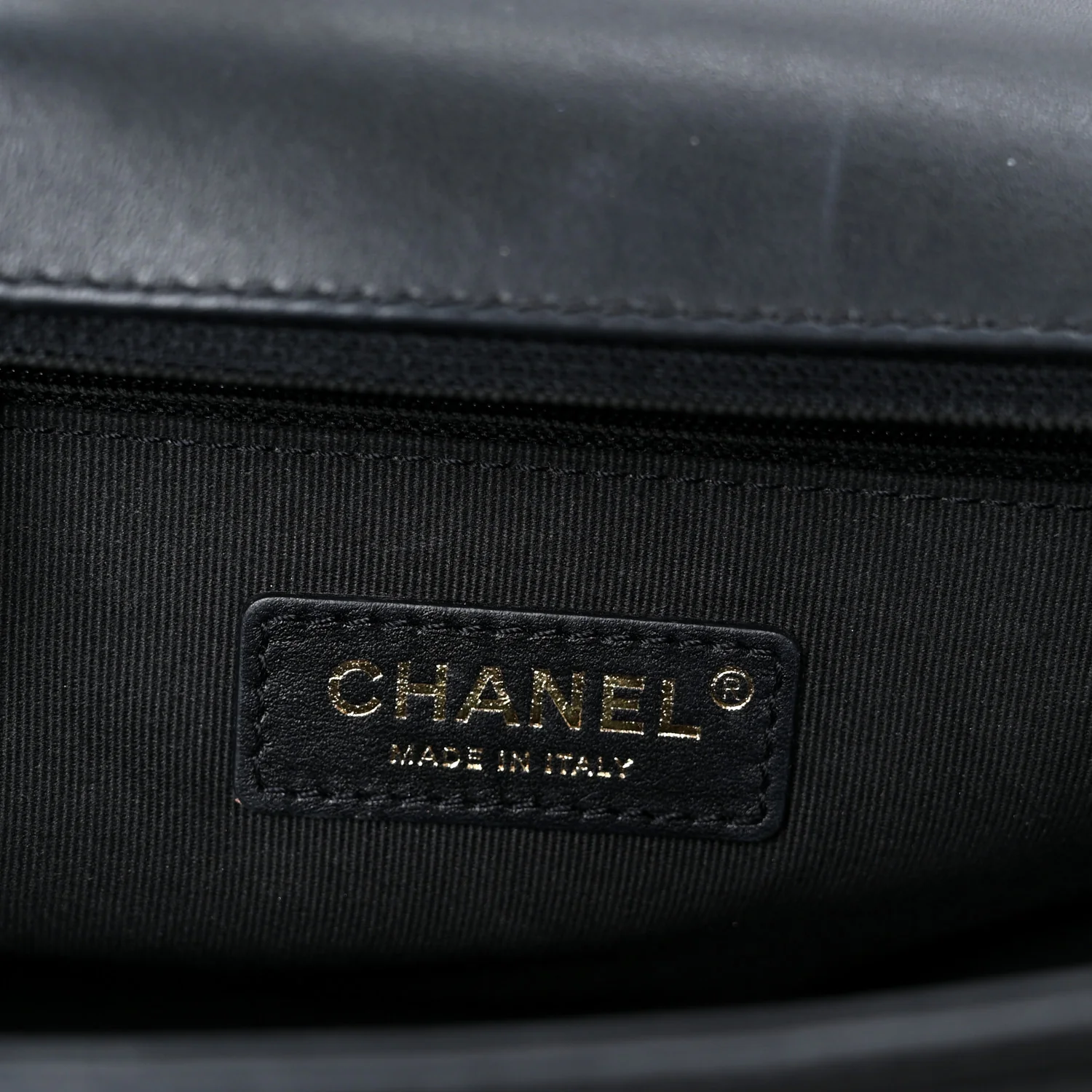 Calfskin Quilted New Medium Boy Flap Black