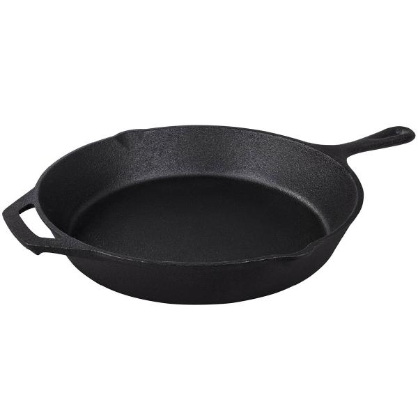 Cast iron støpejernspanne 30 cm 3,1L svart
