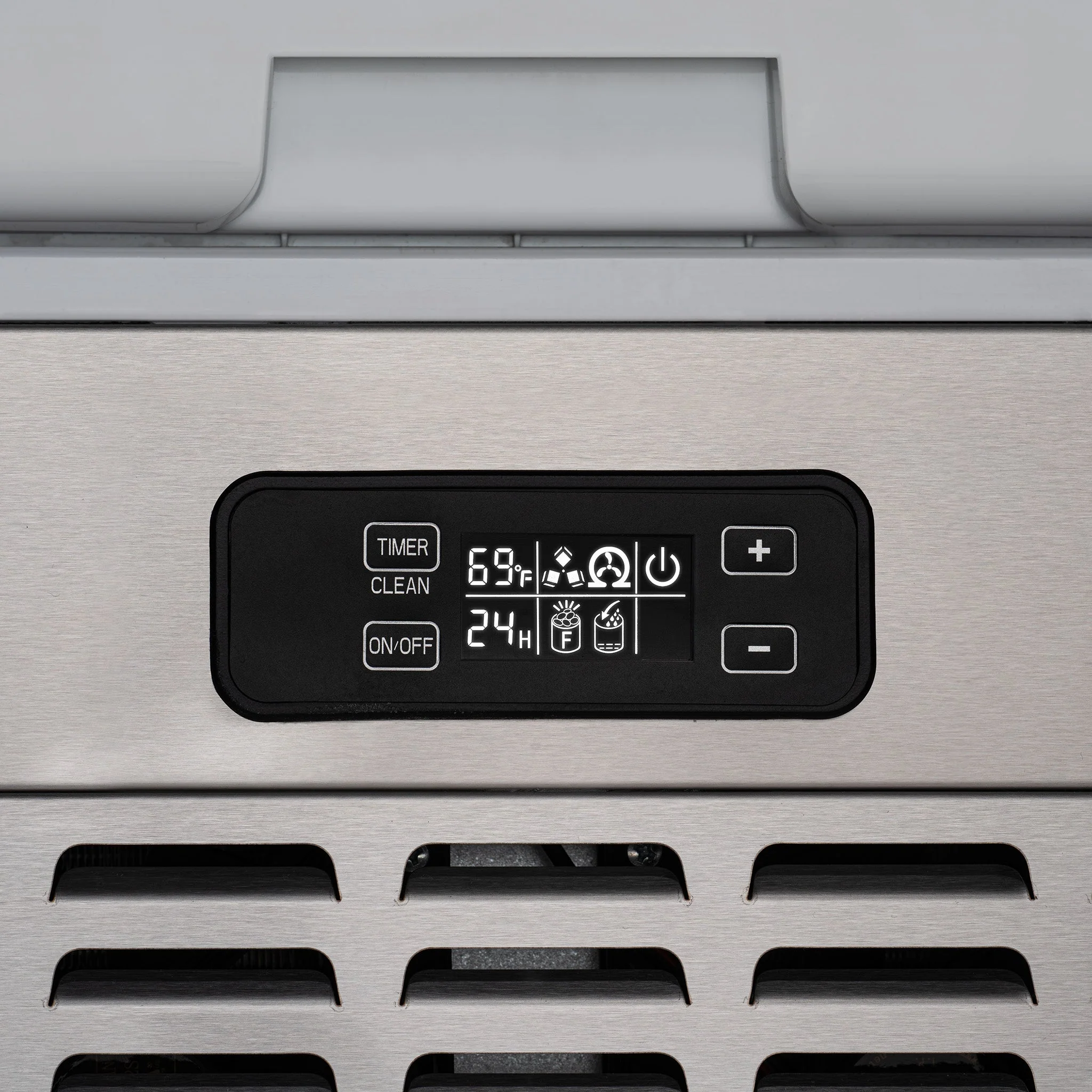 Newair 15” Undercounter Nugget Ice Maker, 66 lbs/day - Stainless Steel