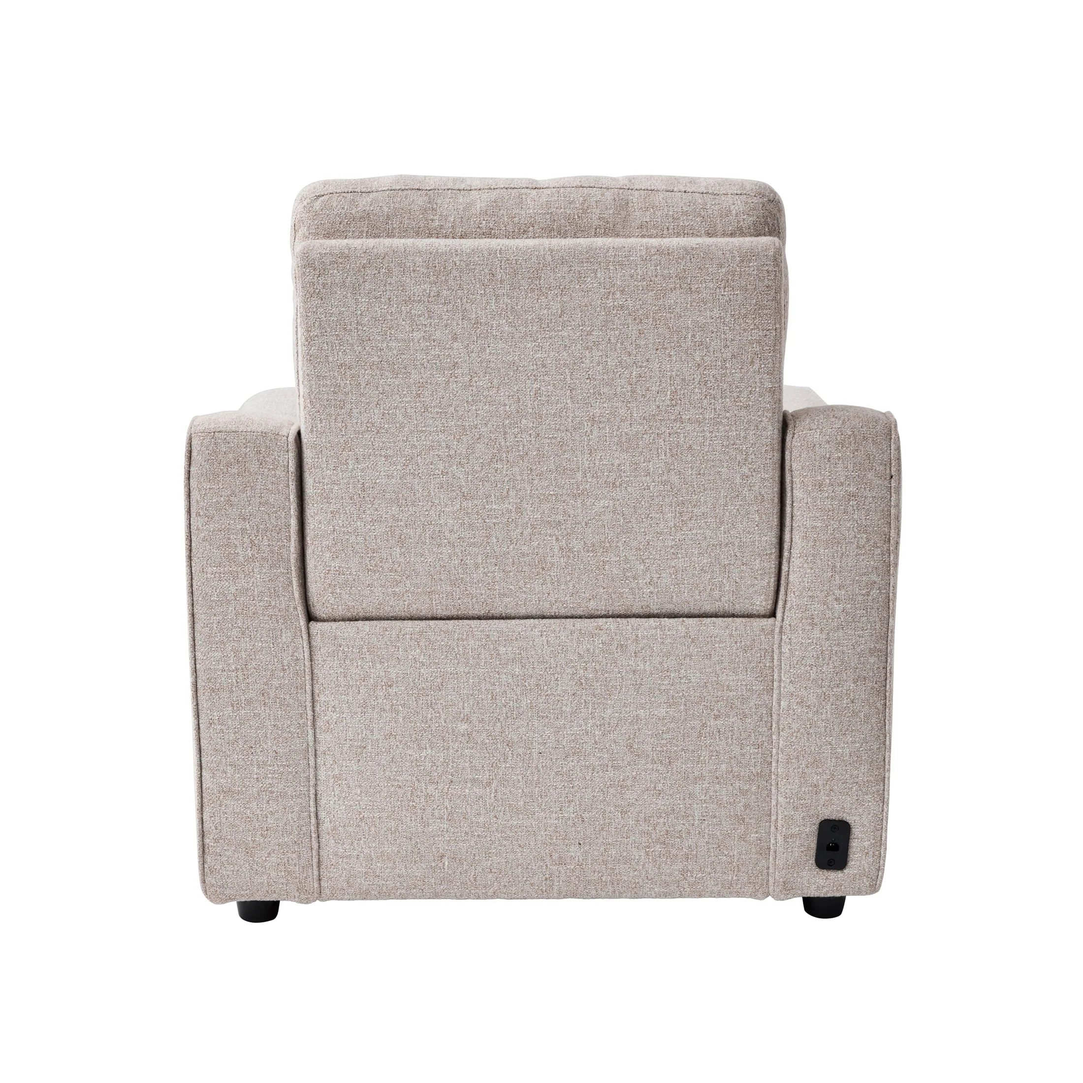 Better Homes & Gardens Allen Push-Button Power Recliner Chair, Cocoa Faux Leather