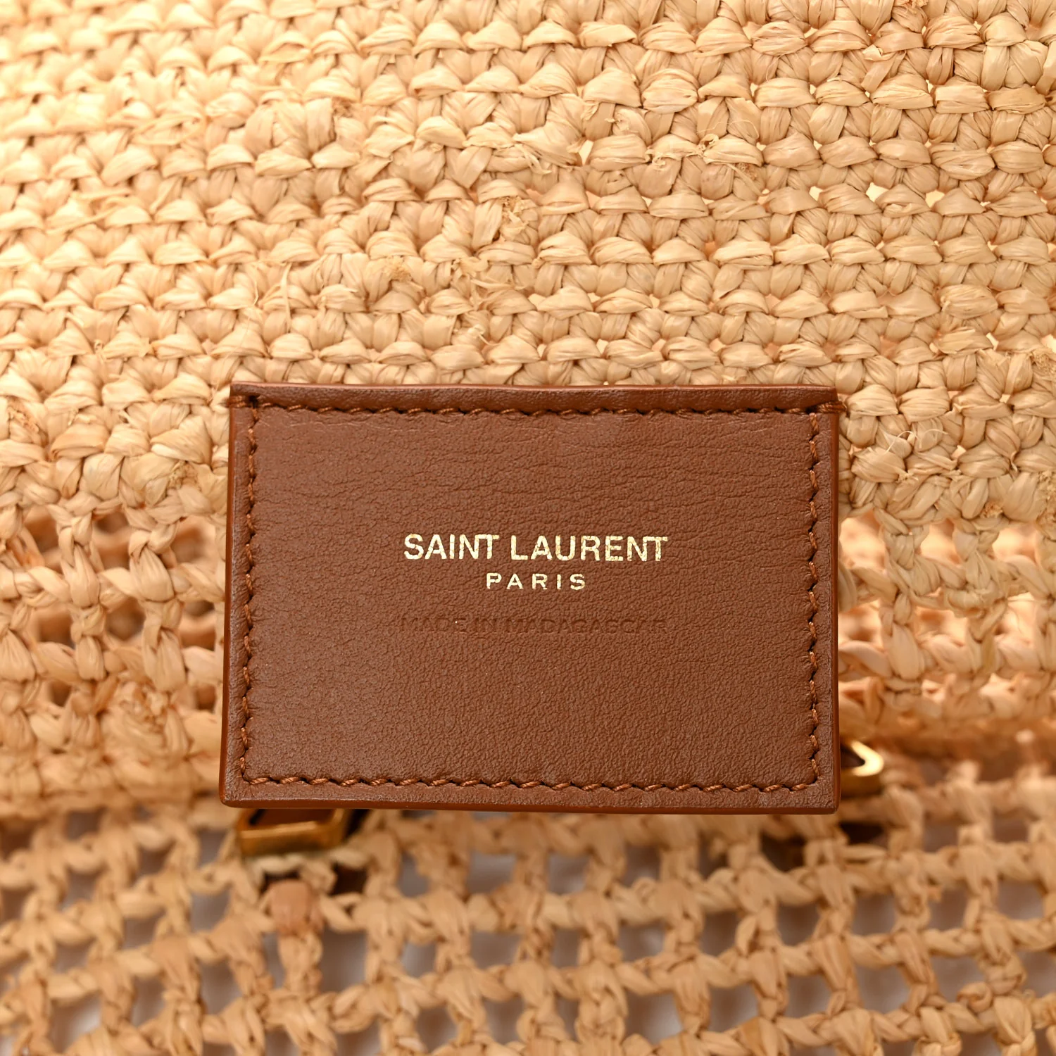 Raffia Icare Shopping Tote Natural