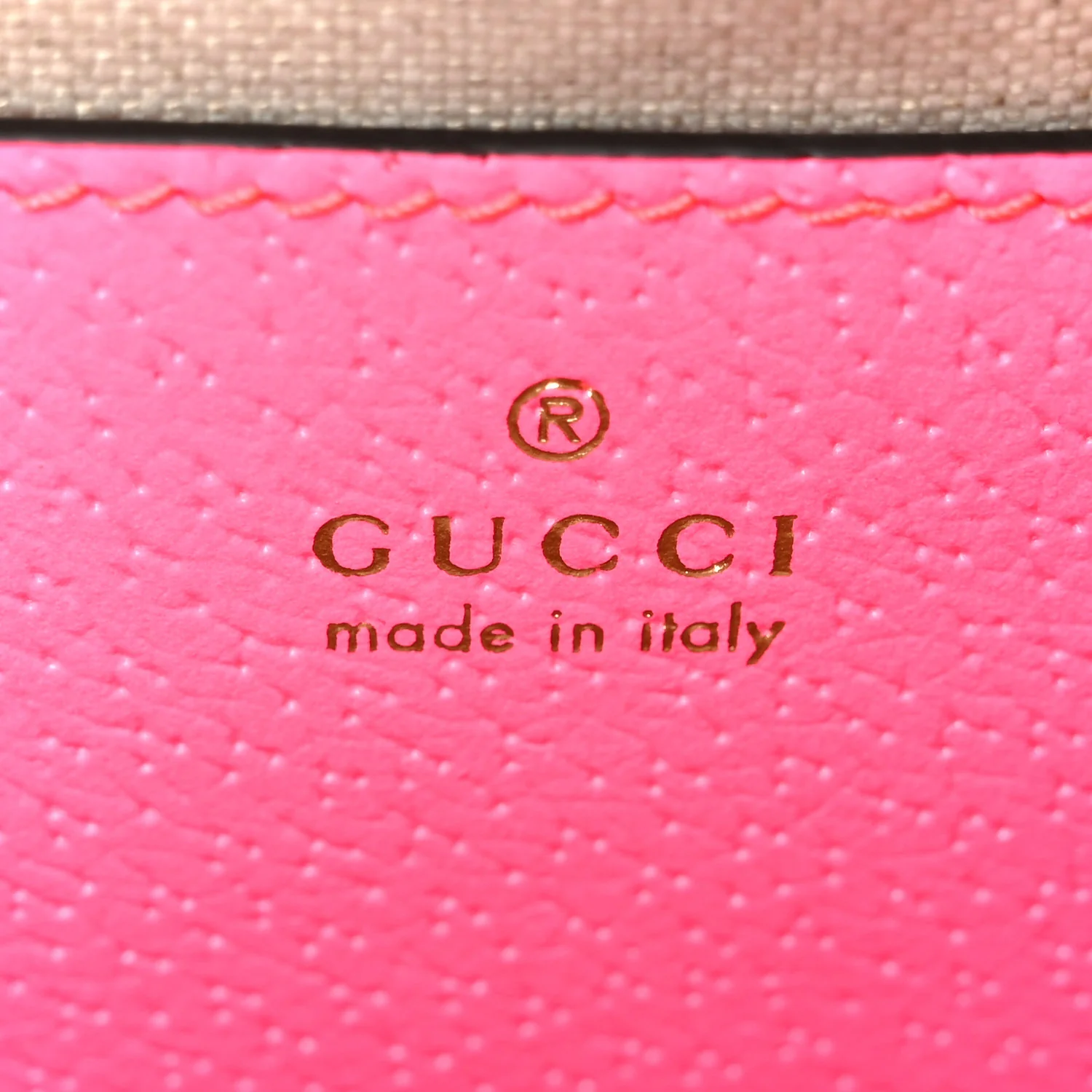 GG Supreme Monogram Textured Dollar Calfskin Web Ophidia Small Crossbody Bag Beige Ebony Fuchsia