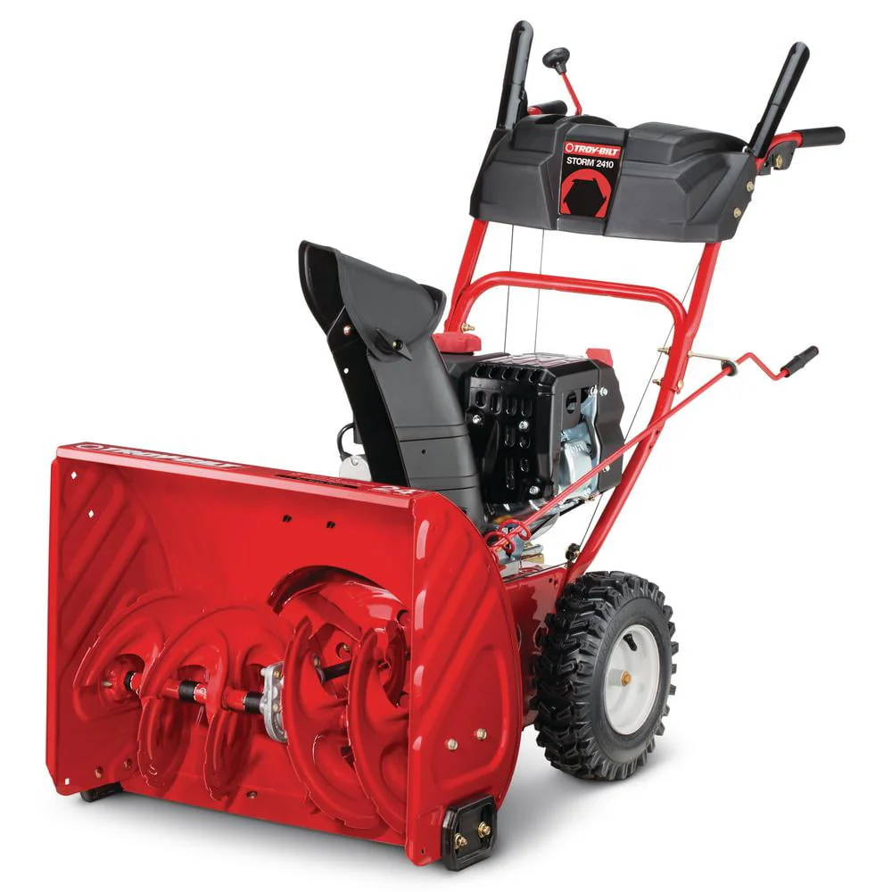 Troy - Bilt Storm 2410 24 In. Two - Stage 208cc Electric Start Self Propelled Gas Snow Blower Remanufactured