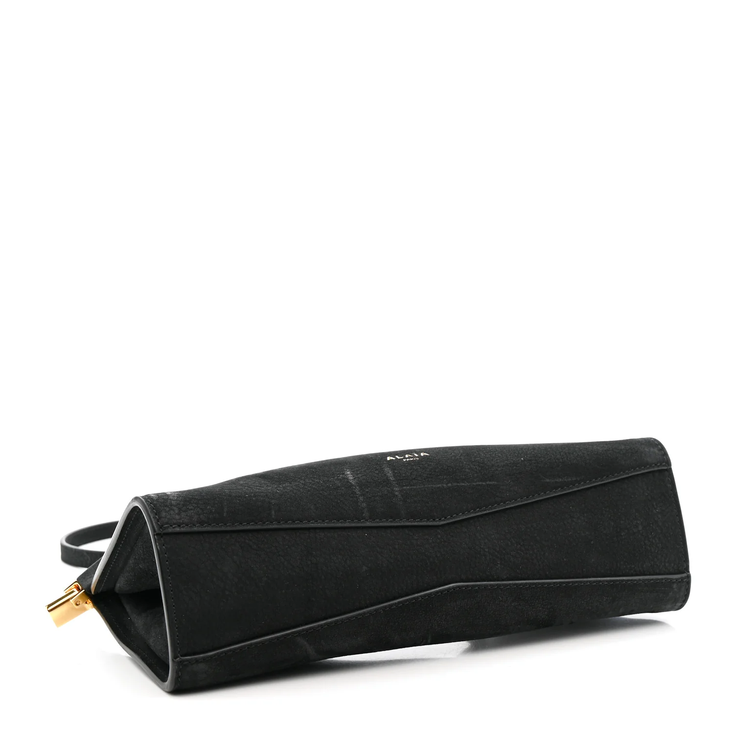 Suede Le Click East West Small Bag Black
