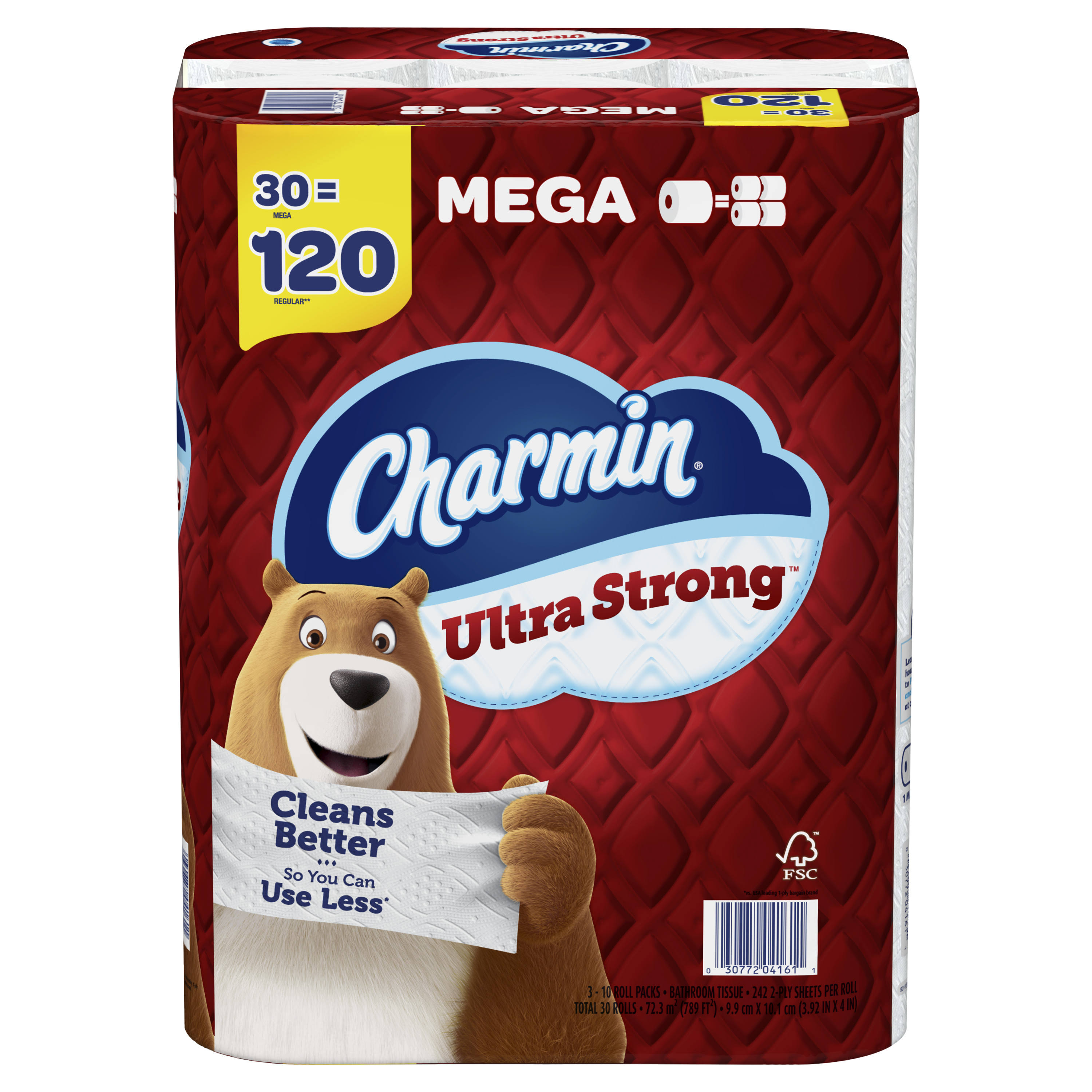 Charmin Ultra Strong Mega Roll Toilet Paper 30 Rolls
