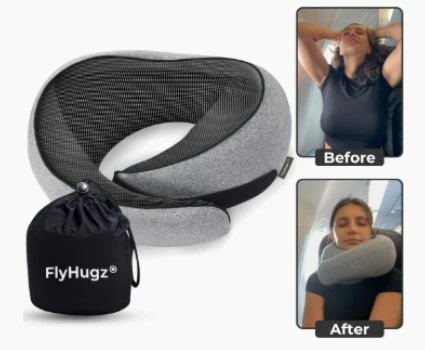 The Original FlyHugz® Travel Pillow (CheckoutChamp) (Pillow + Mask Offer)