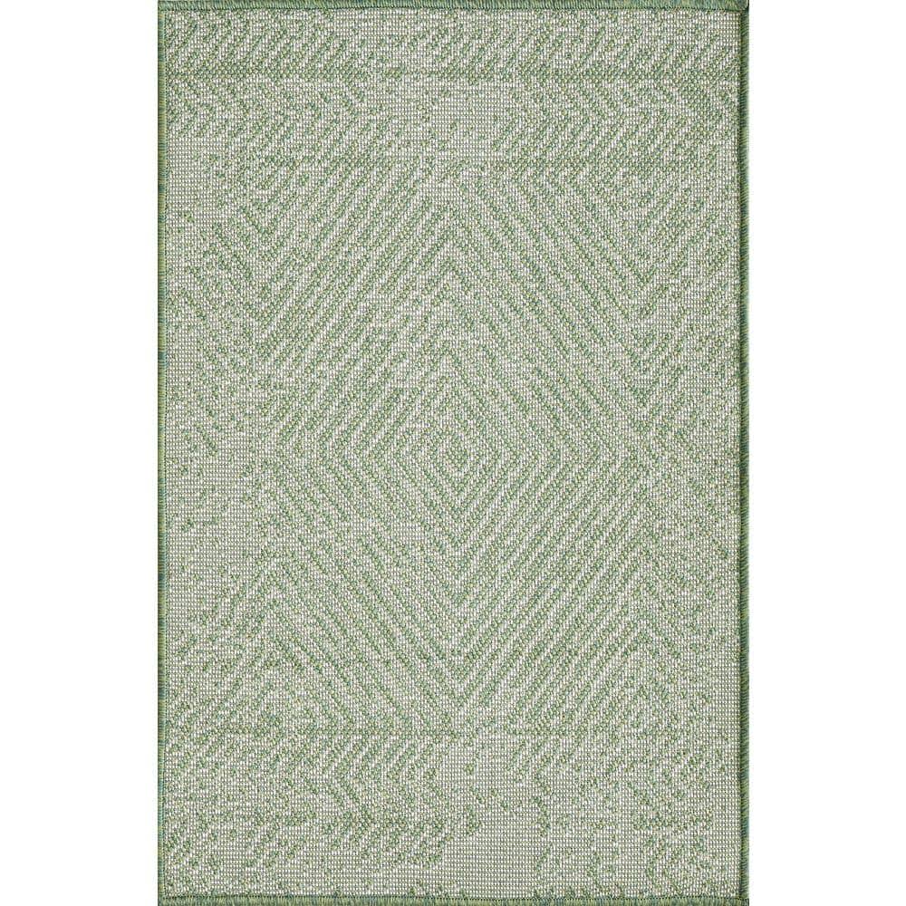 Loomaknoti Breyleigh Area Rug, Green, 2x3 ft