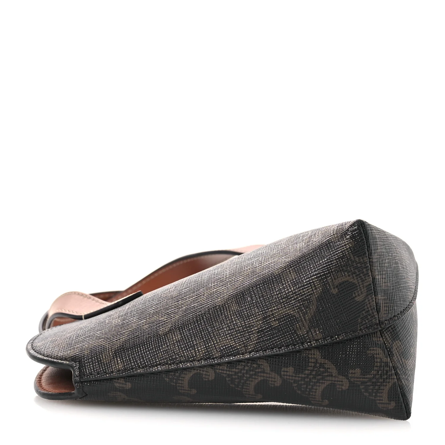 Triomphe Canvas Calfskin Teen Couer Heart Bag Tan