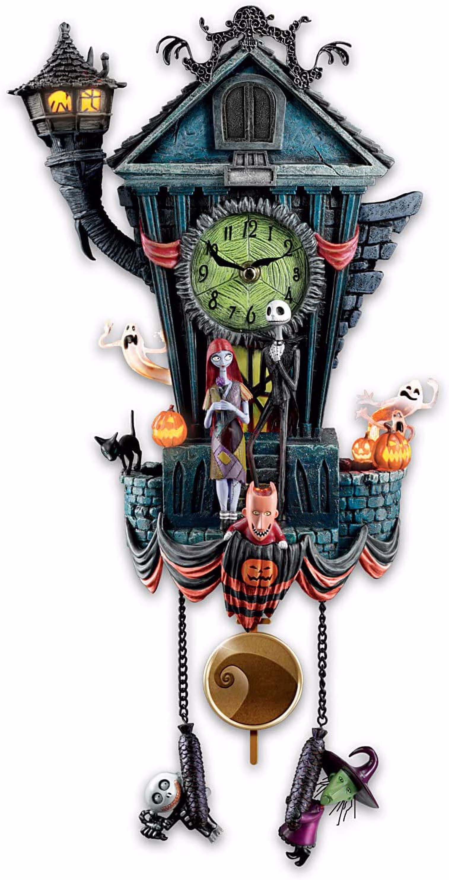 The Nightmare Before Christmas Cuckoo Clock, 21 inches, Musical, Light-Up, Limited Edition
