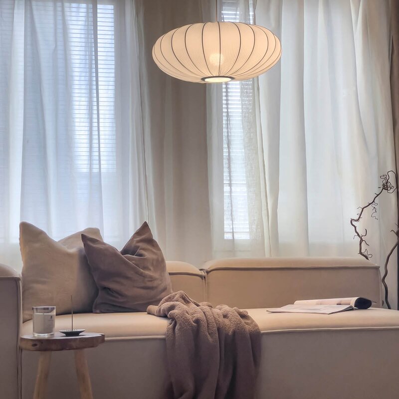 Mamsell taklampe 55 cm hvit