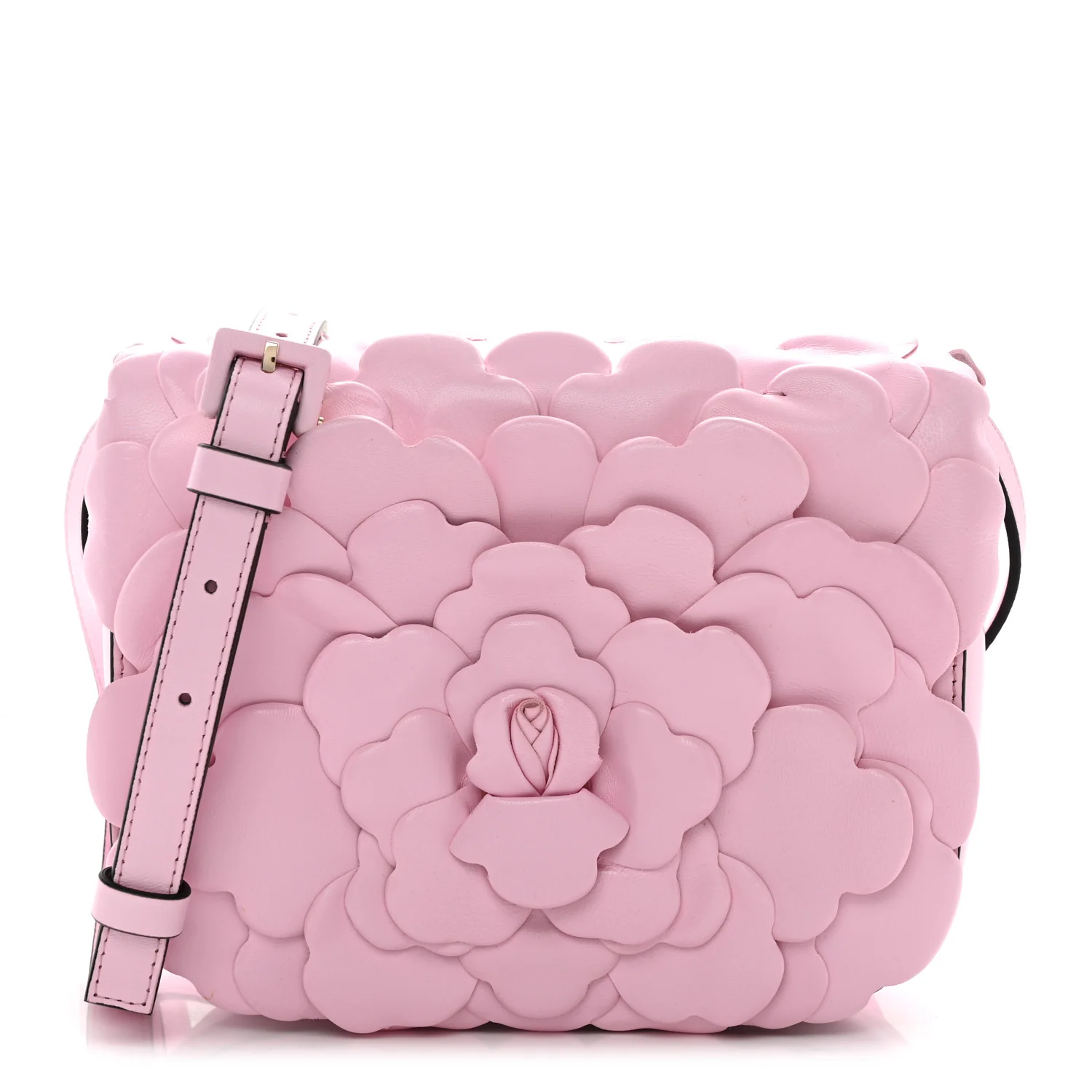 Nappa Atelier 03 Rose Edition Small Flap Crossbody Bag Pink Borealis