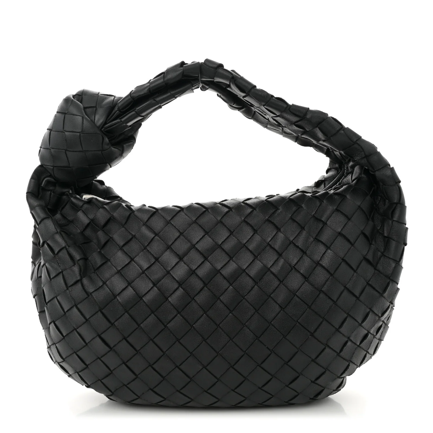 Nappa Intrecciato Teen Jodie Hobo Black