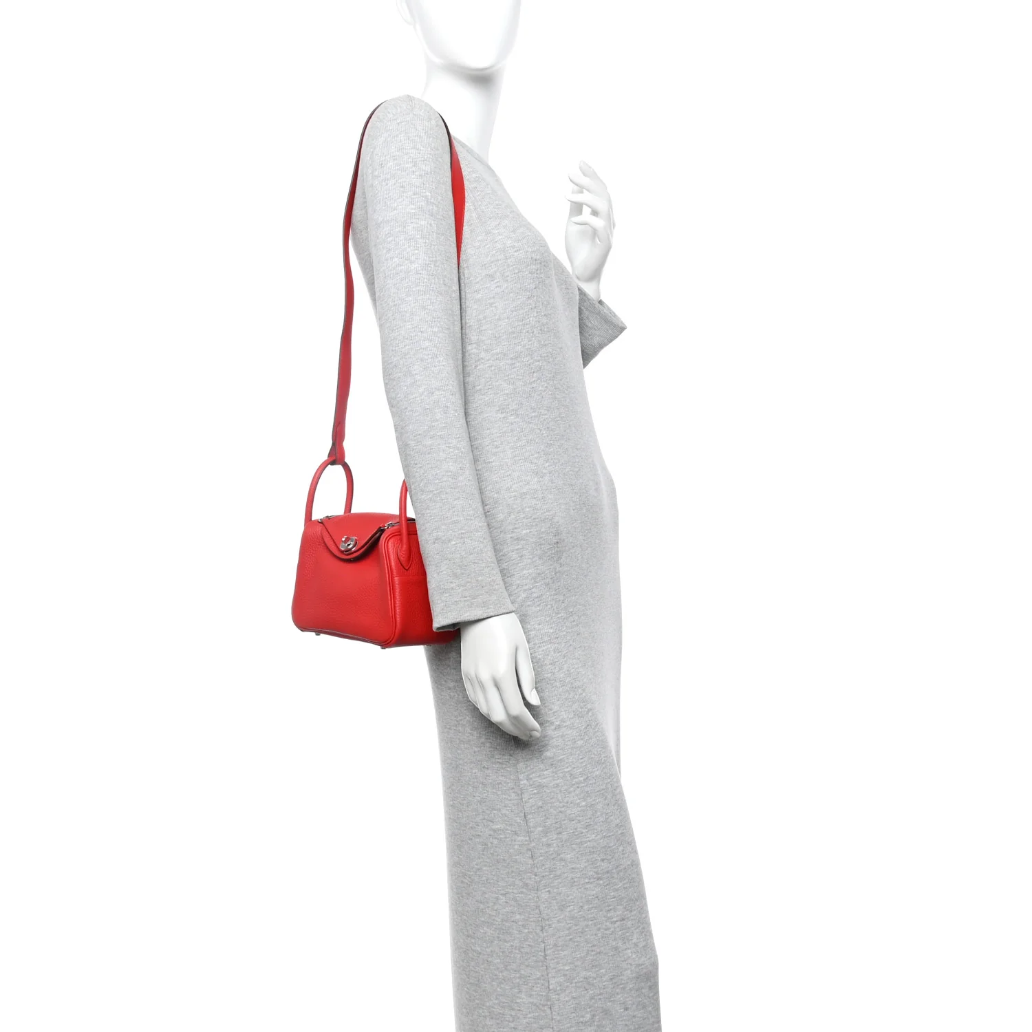 Taurillon Clemence Mini Lindy 20 Rouge Radieux