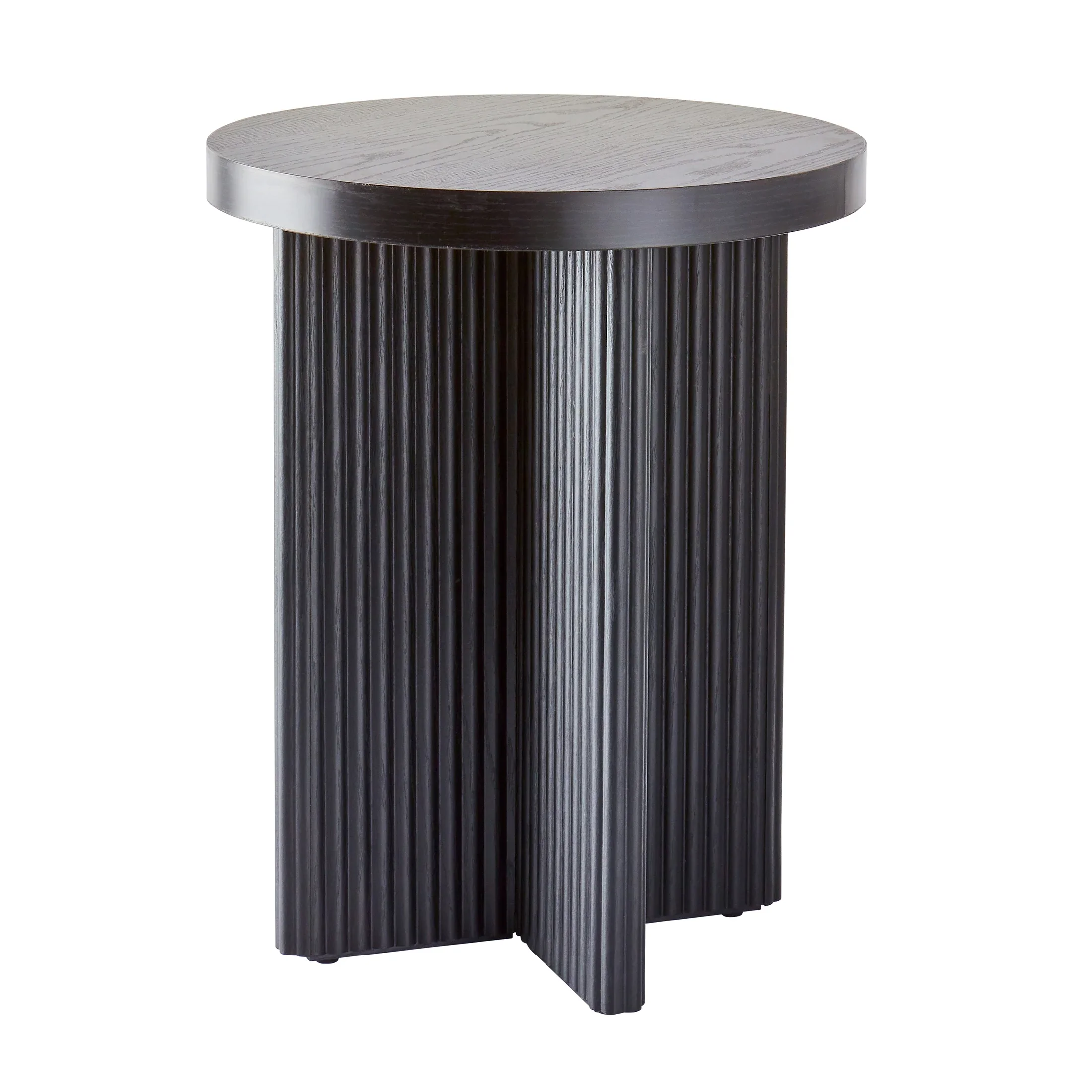 Better Homes & Gardens Lillian Fluted End Table, Natural Pine Finish