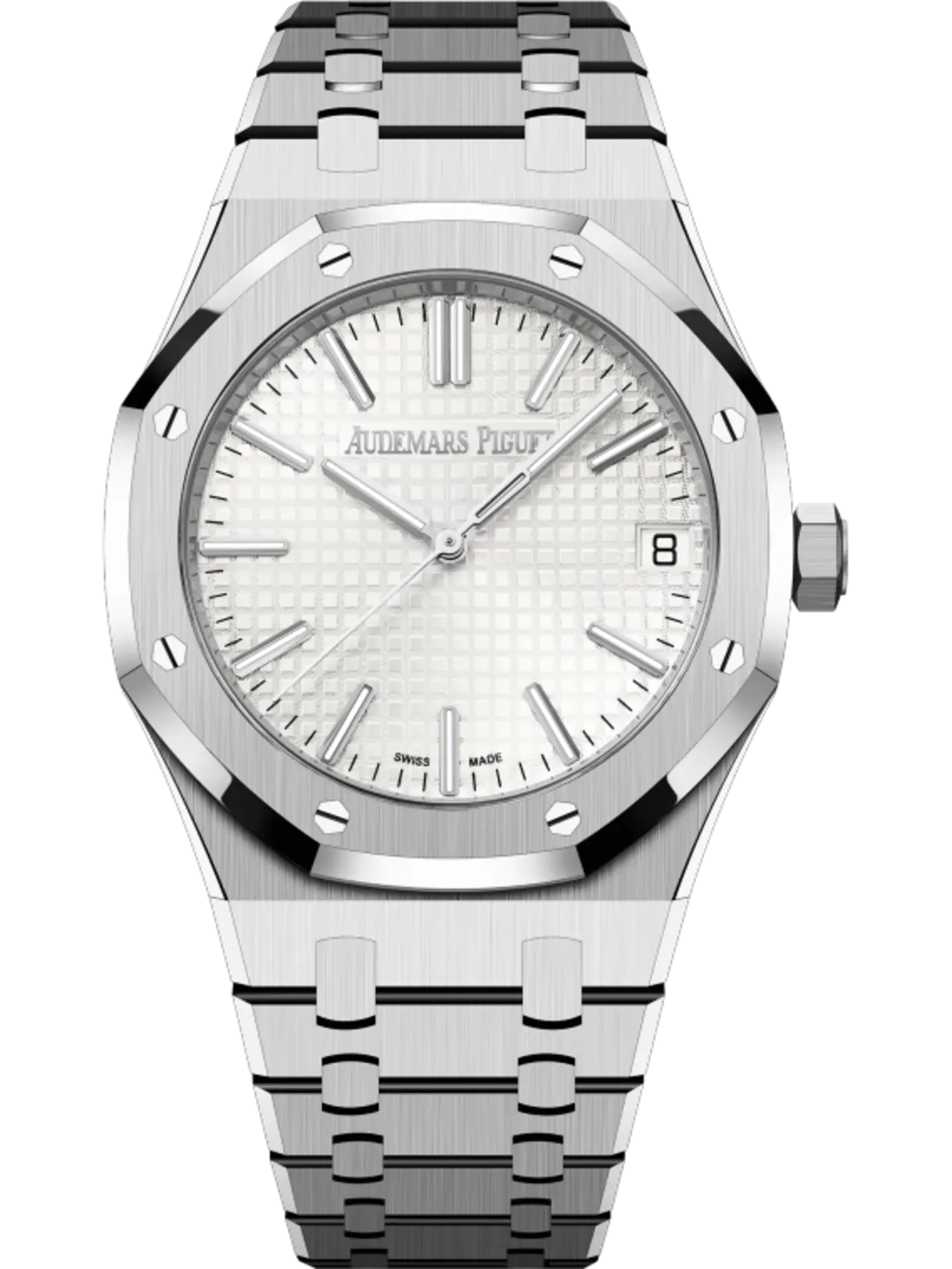 【Super Clone】Audemars Piguet ROYAL OAK Silver-Toned Dial 41mm 15510ST.OO.1320ST.03