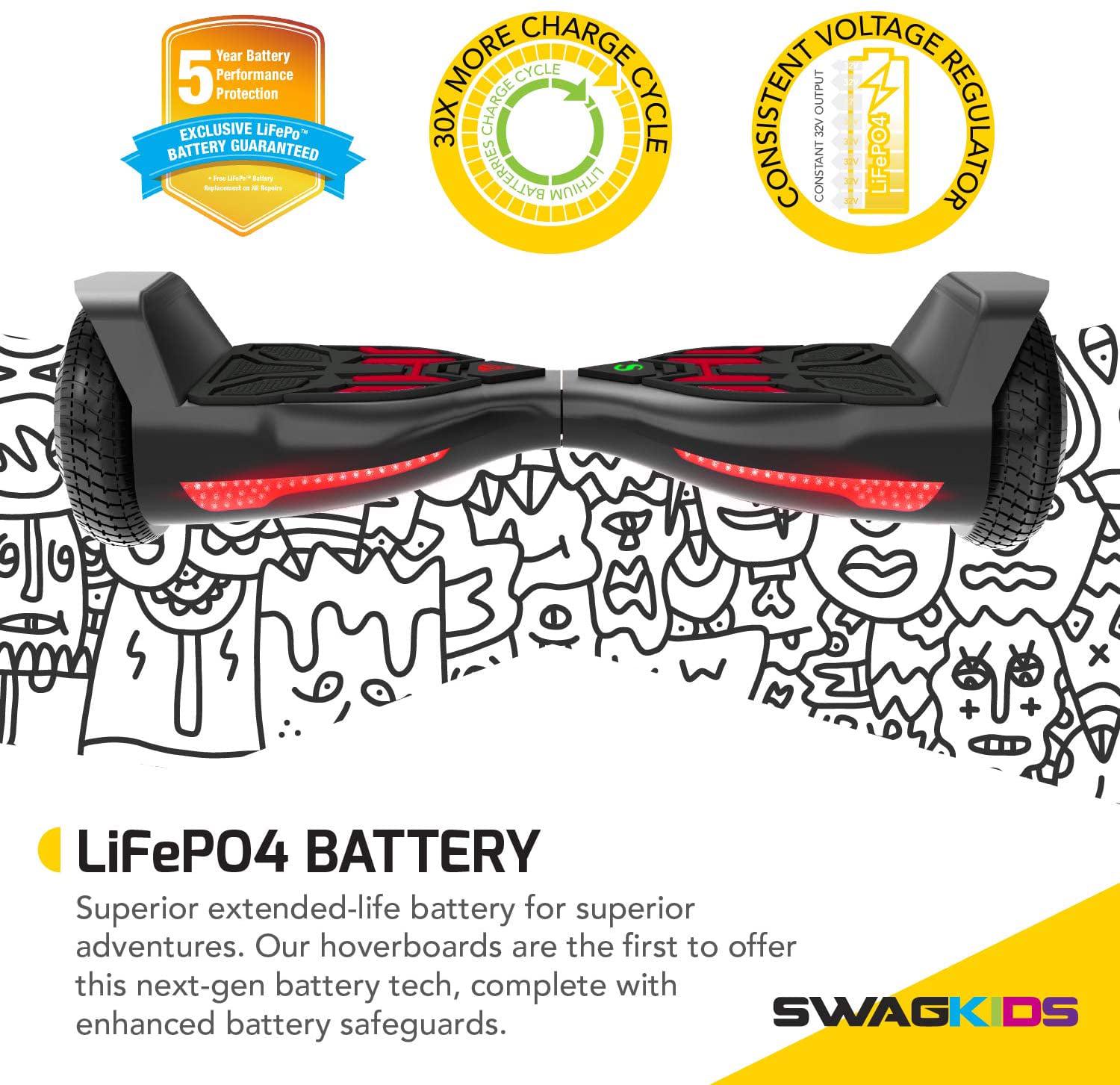 Swagboard Twist T580 Hoverboard with Light-Up LED Wheels and Exclusive Life™ Battery (UL-Compliant) - Image 2