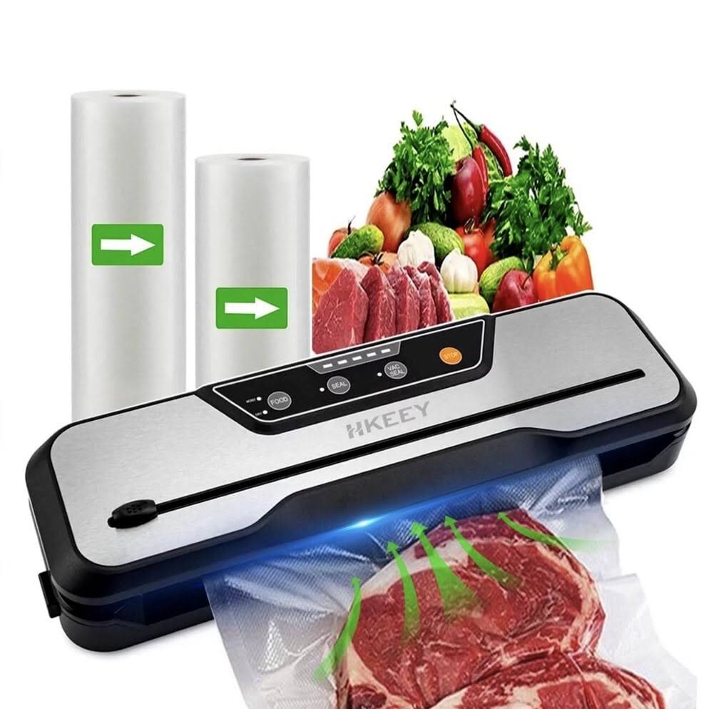Food Saver Vacuum Sealer Machine with 2 Rolls Food Vacuum Sealer BagsDry &
