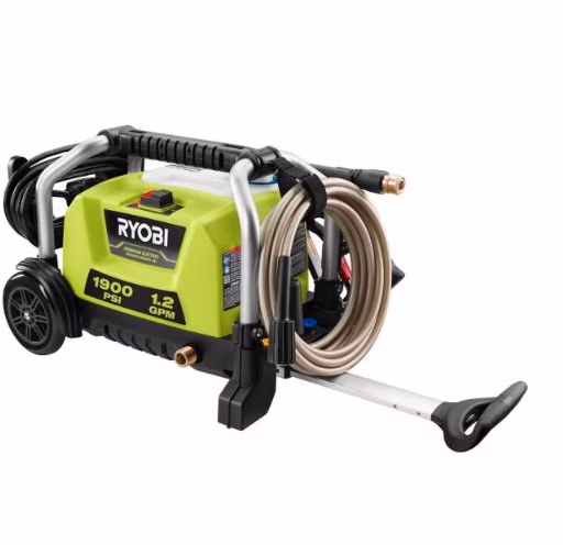 RY1419MTVNM 1900 PSI 1.2 GPM Cold Water Wheeled Electric Pressure Washer