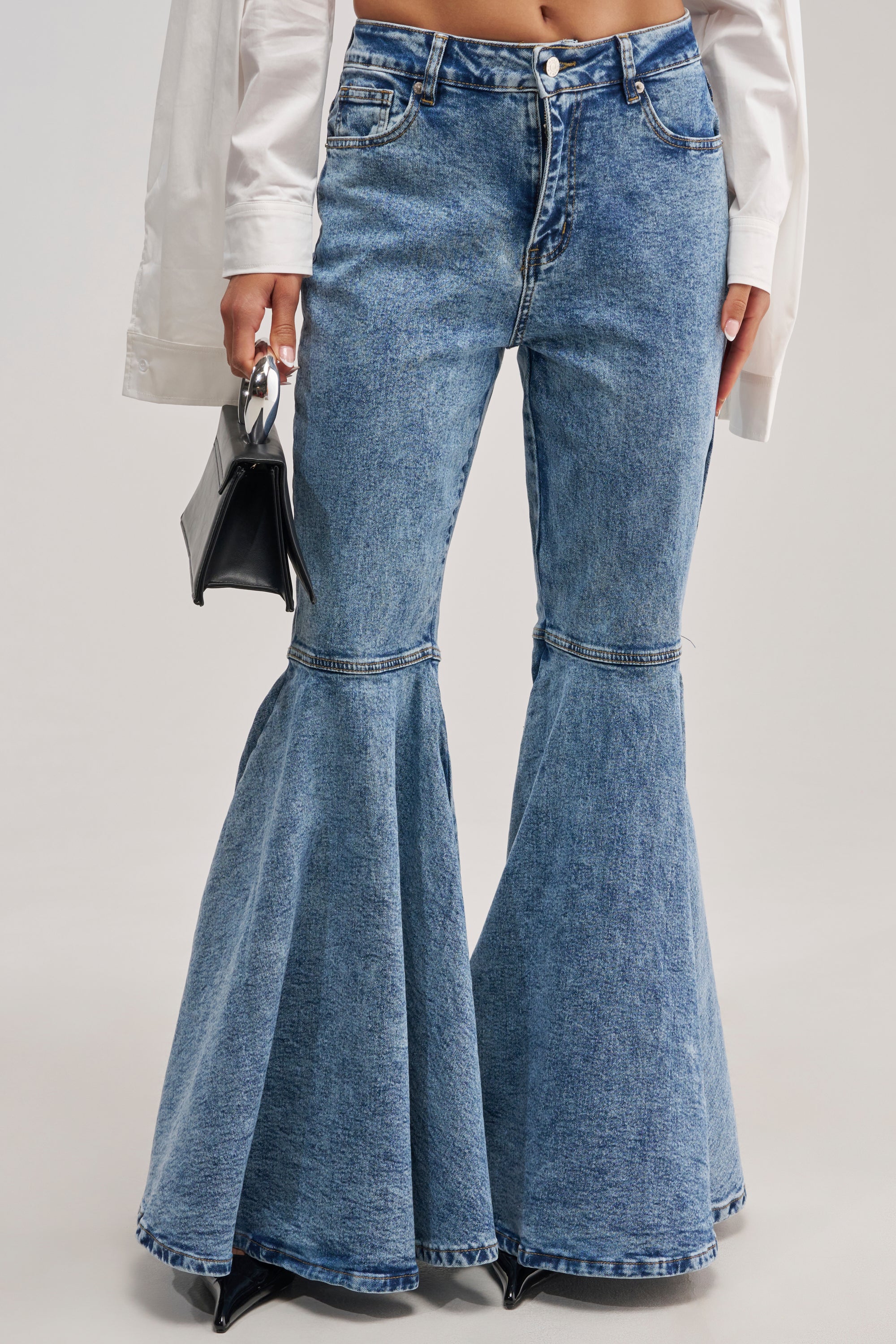 DONT PLAY WITH MY HEART BELL BOTTOM DENIM - Akira Store