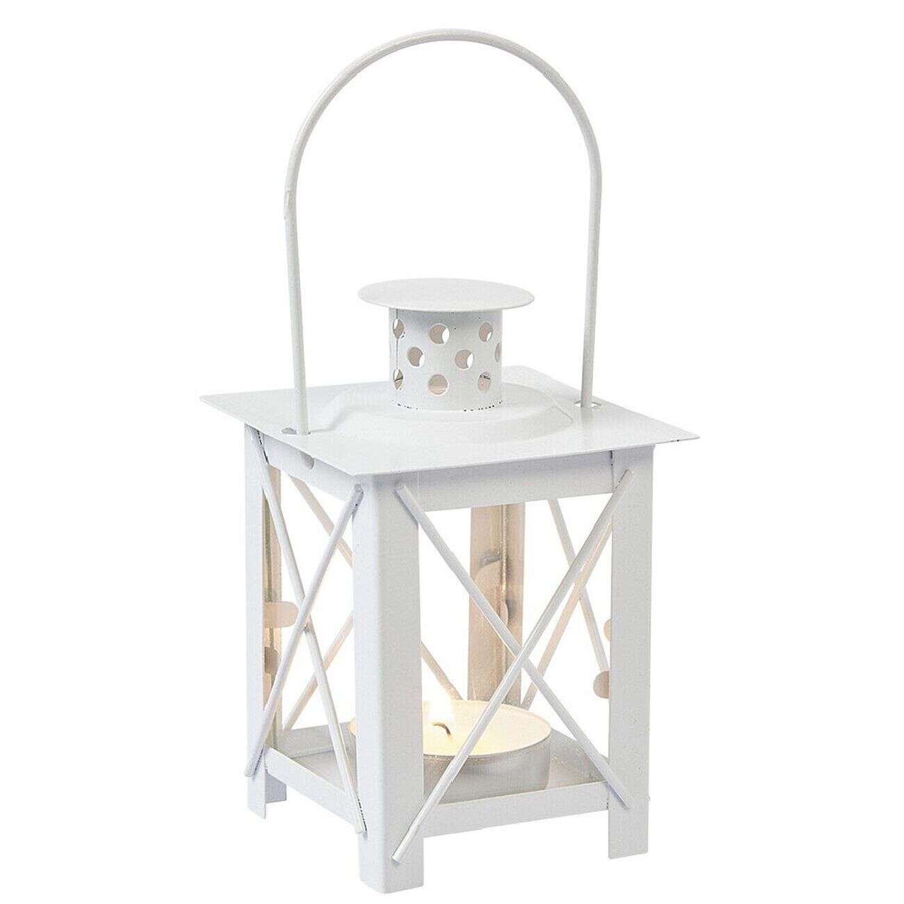 Bougeoir métallique lanterne