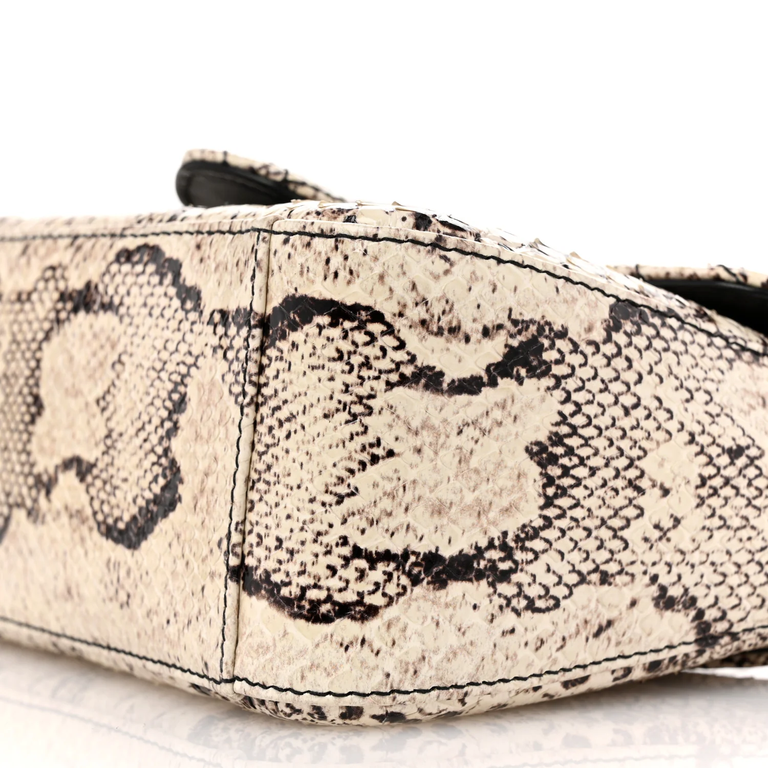 Snakeskin Matelasse Aria Mini GG Marmont Top Handle Shoulder Bag Roccia