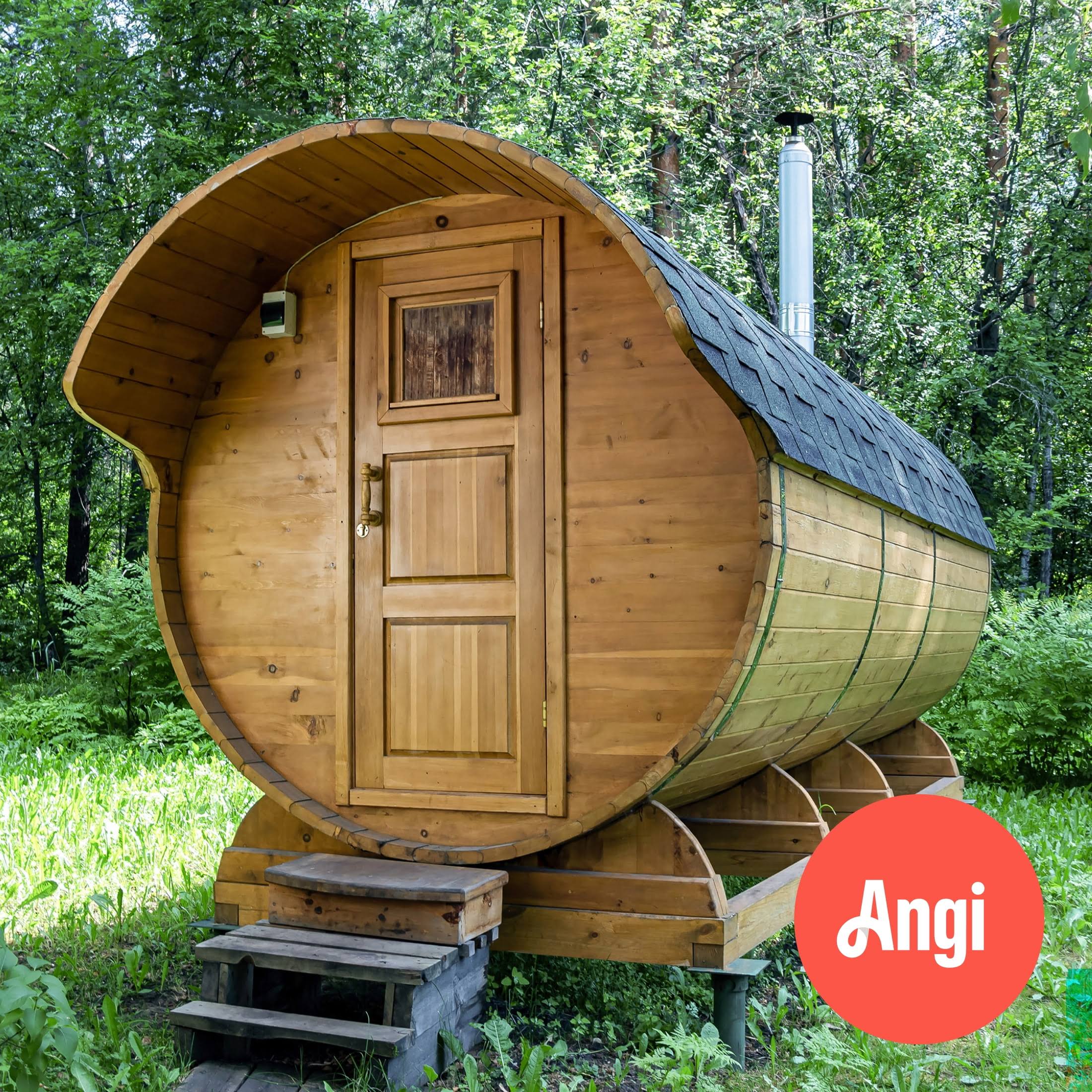 ANGi Medium Outdoor Sauna Assembly