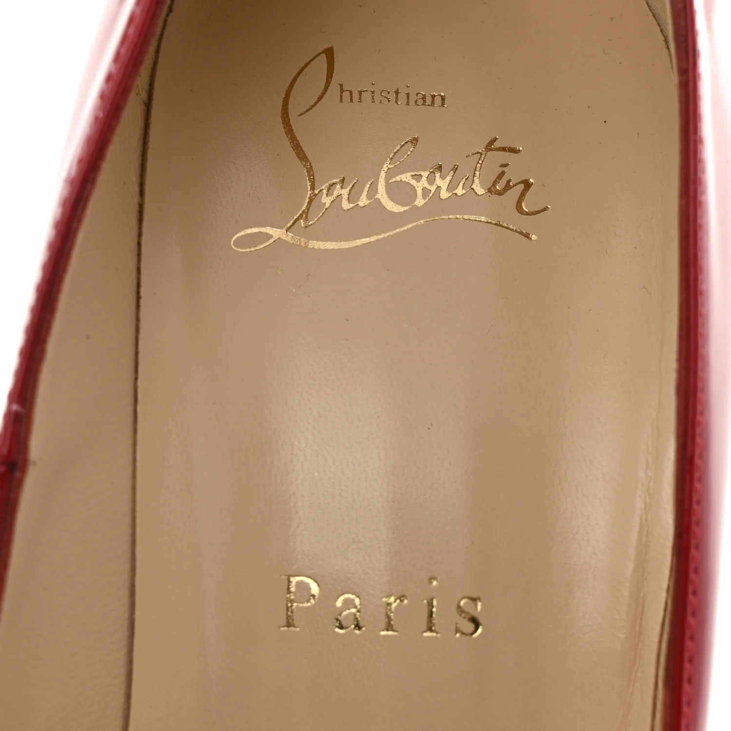 Patent Rolando 120 Pumps 39 Loubi Red