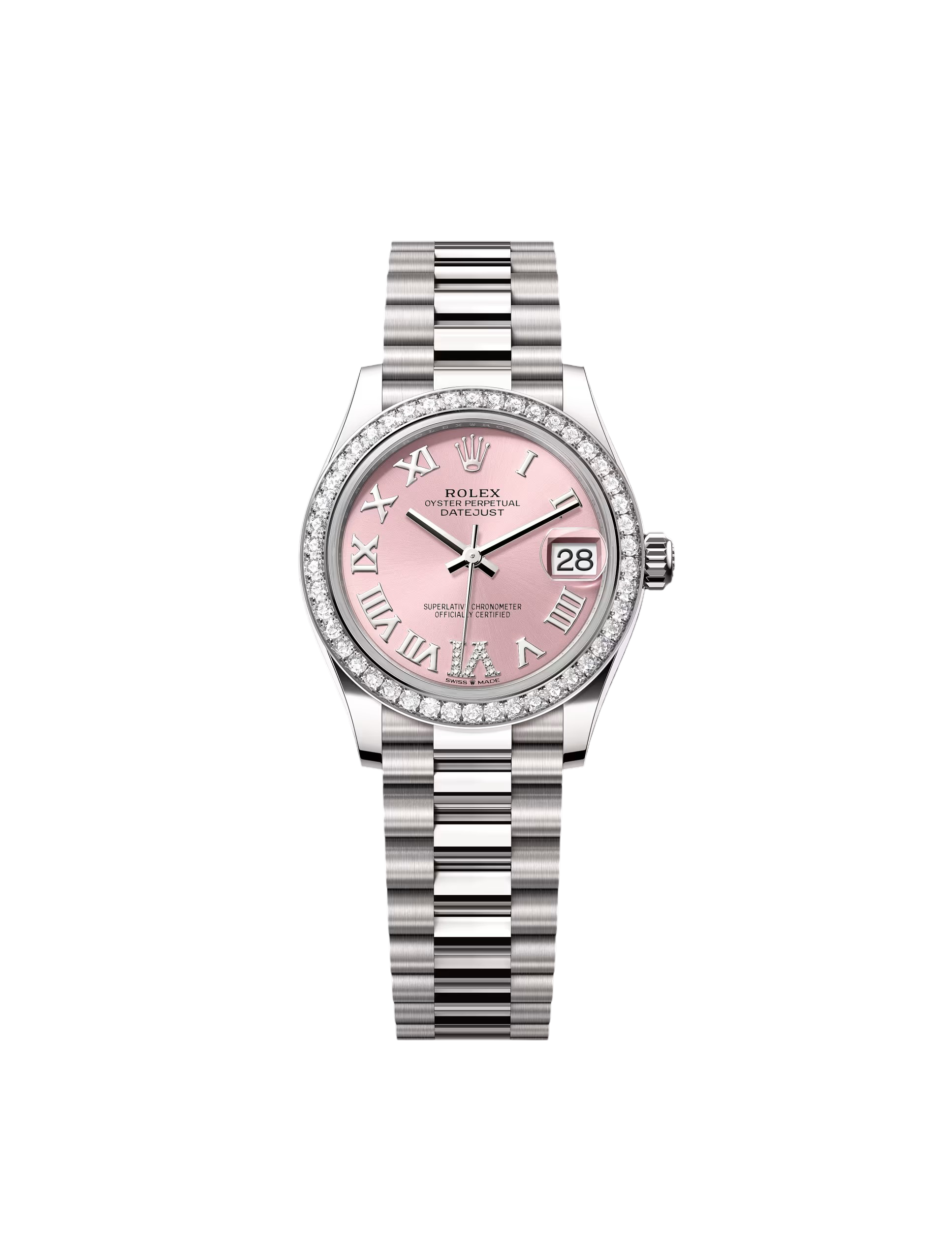 【Super Clone】RLX Datejust m278289RBR-0018 Pink Dial White Gold President