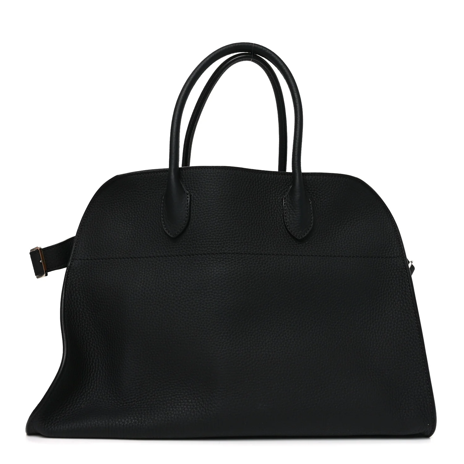 Matte Grained Calfskin Soft Margaux 15 Black