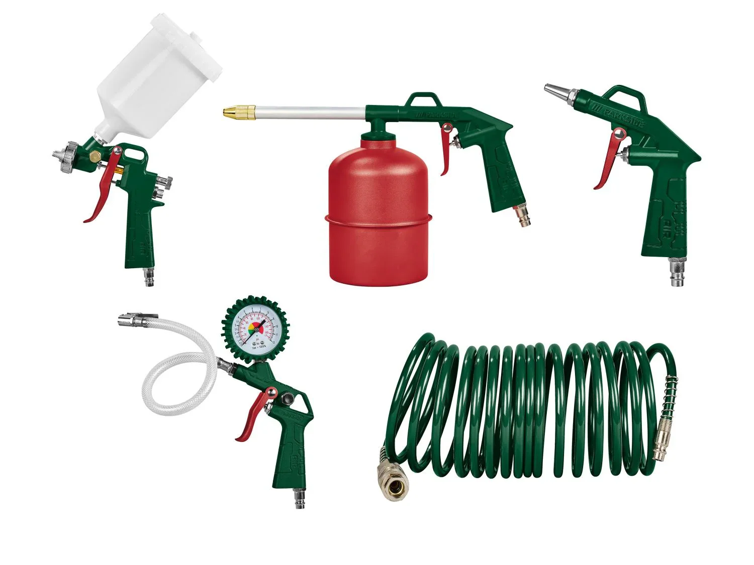 PARKSIDE Set d'outils pneumatiques, 5 pices