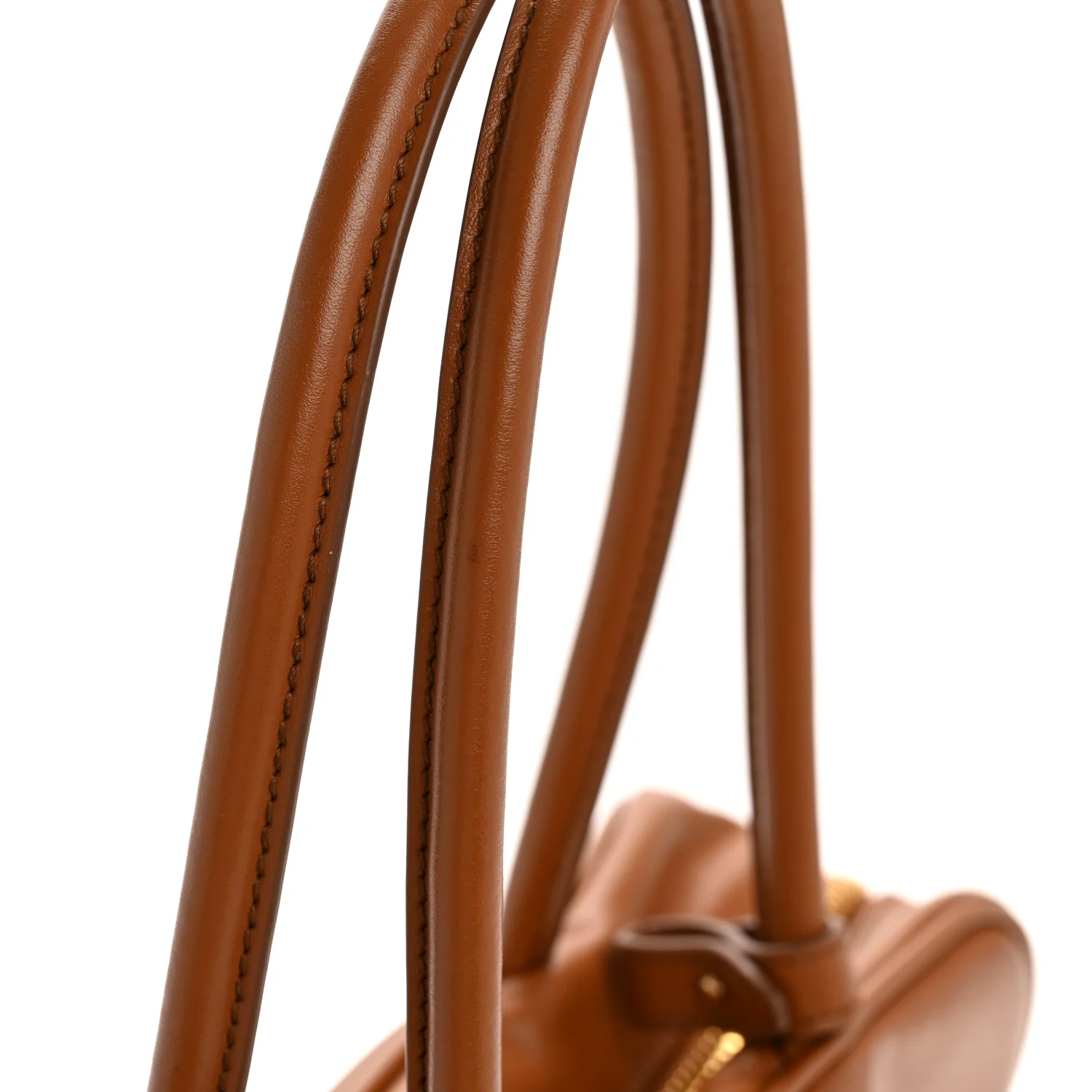 Soft Calf Softy Large Beau Top Handle Bag Cognac