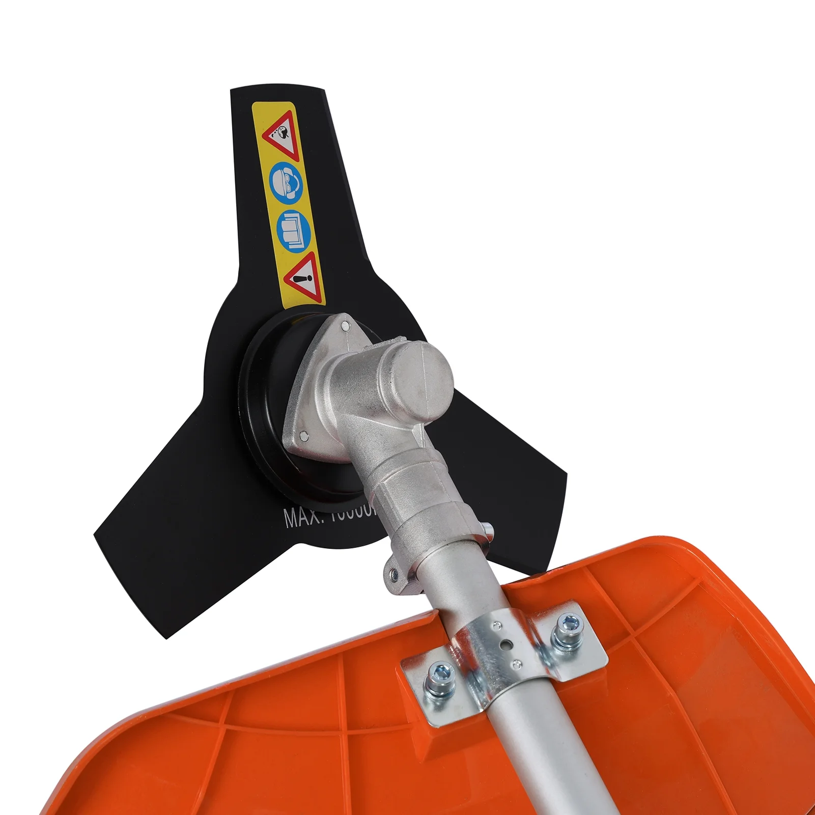 Gas Weed Eater 52cc, Powerful 2-Stroke Engine Weed Wacker with Multi-Function Attachments, 9500rpm Gas Powered Brush Cutter, Orange, for Lawn Garden(Orange 5 in 1) - Image 8