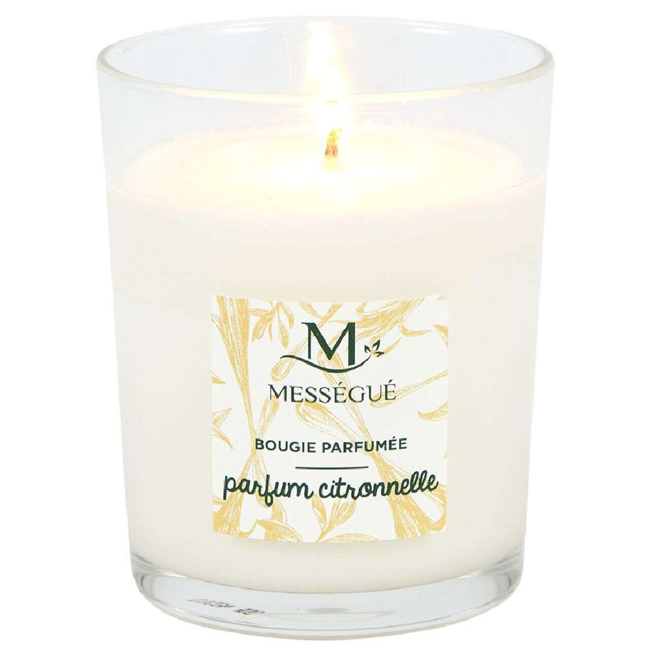Bougie naturelle parfumée citronnelle Mességué