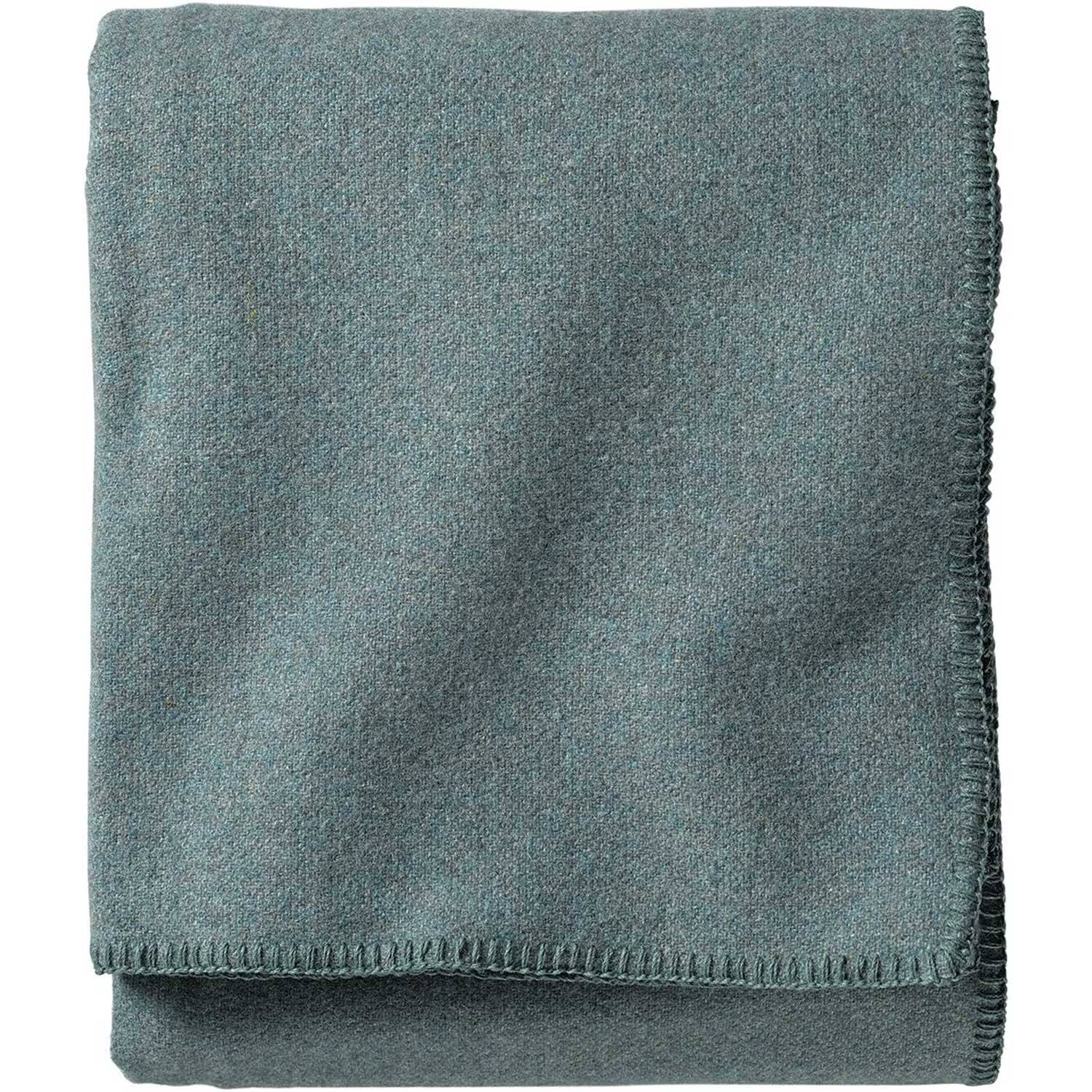 Pendleton, Eco-Wise Washable Wool Blanket, Shale Blue, Twin